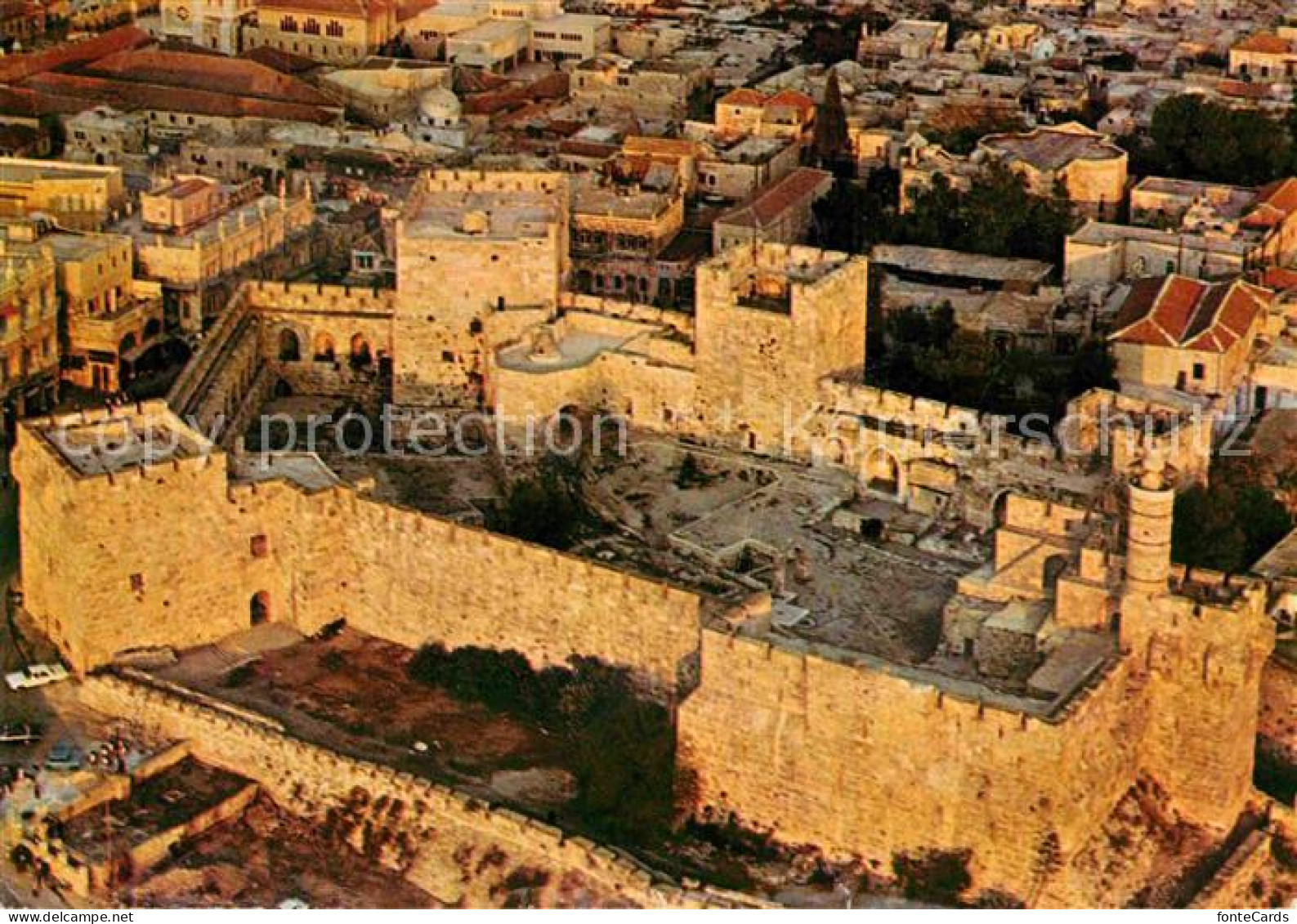 72662714 Jerusalem Yerushalayim Fliegeraufnahme Zidadelle Und Jaffa Tor Israel - Israel
