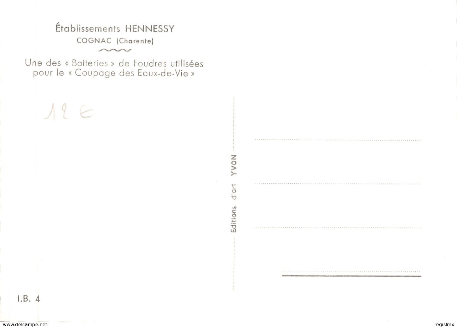 16-COGNAC-ETABLISSEMENT HENNESSY-N°T566-D/0057 - Cognac