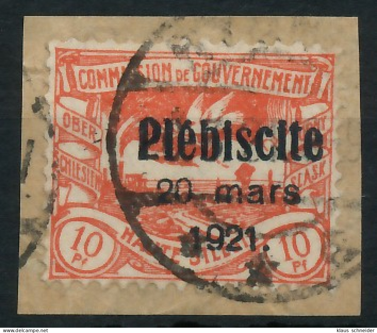 OBERSCHLESIEN Nr 30 Gestempelt Briefstück Gepr. X56055A - Other & Unclassified