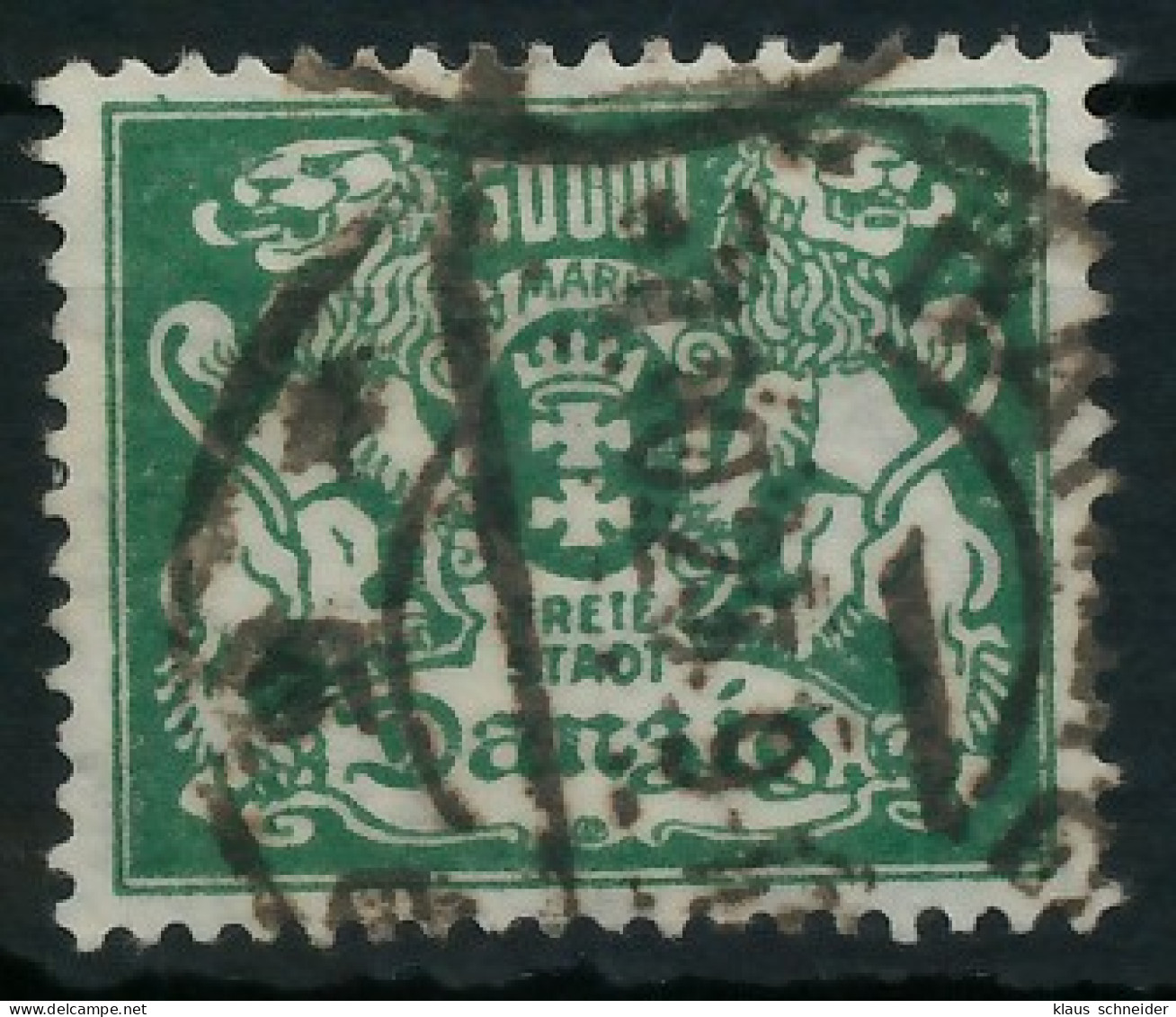 DANZIG 1923 Nr 154 Gestempelt Gepr. X56061A - Gebraucht