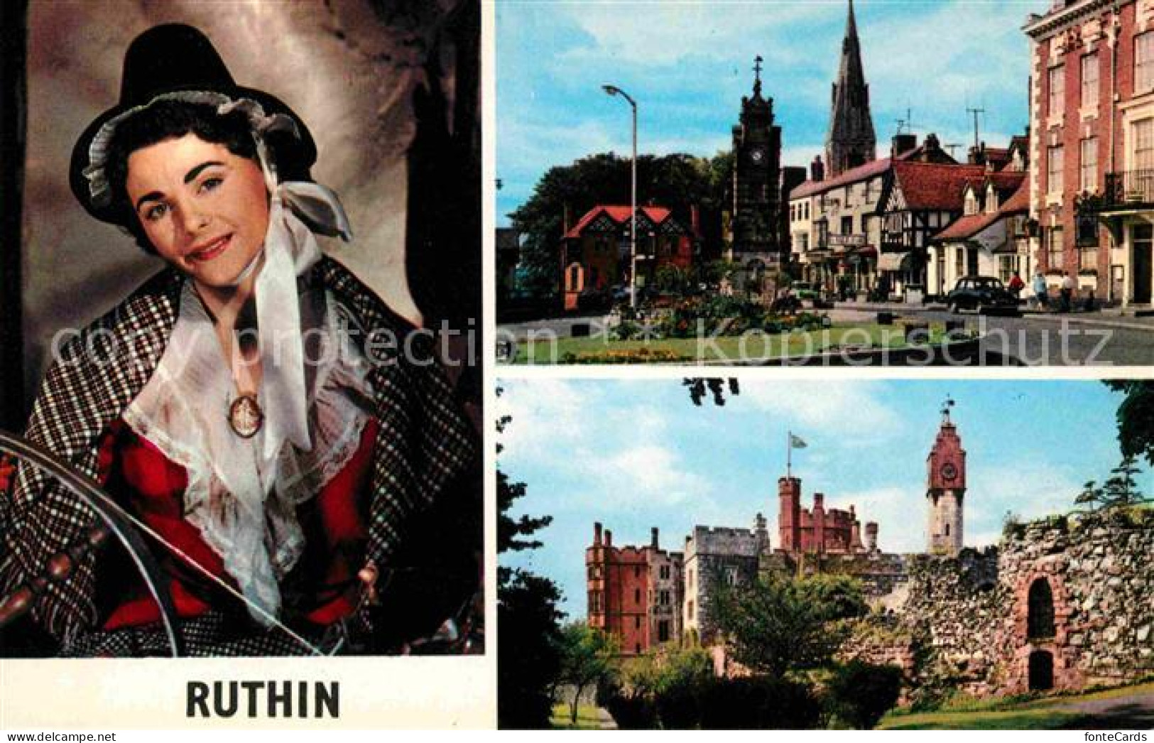 72662211 Ruthin Welsh National Costume St Peters Square Castle Ruthin - Andere & Zonder Classificatie
