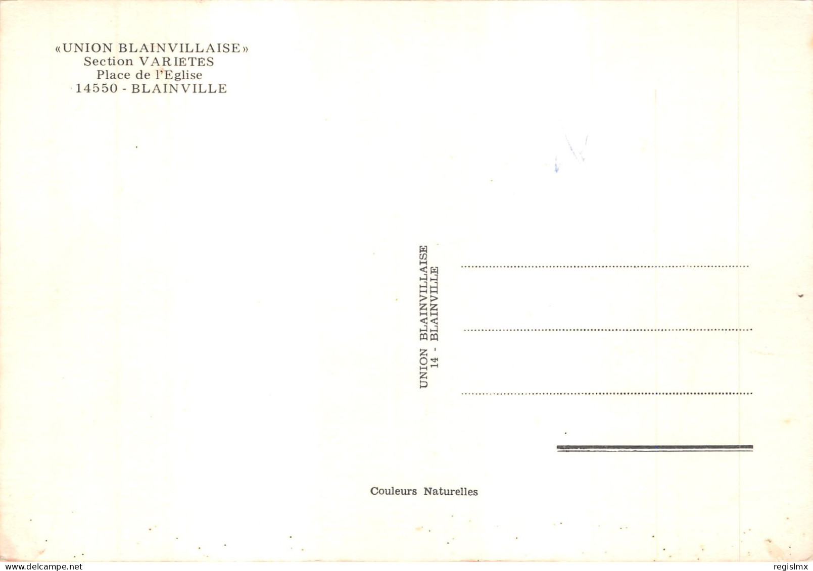 14-BLAINVILLE SUR ORNE-UNION BLAINVILLAISE-N°T566-C/0169 - Other & Unclassified