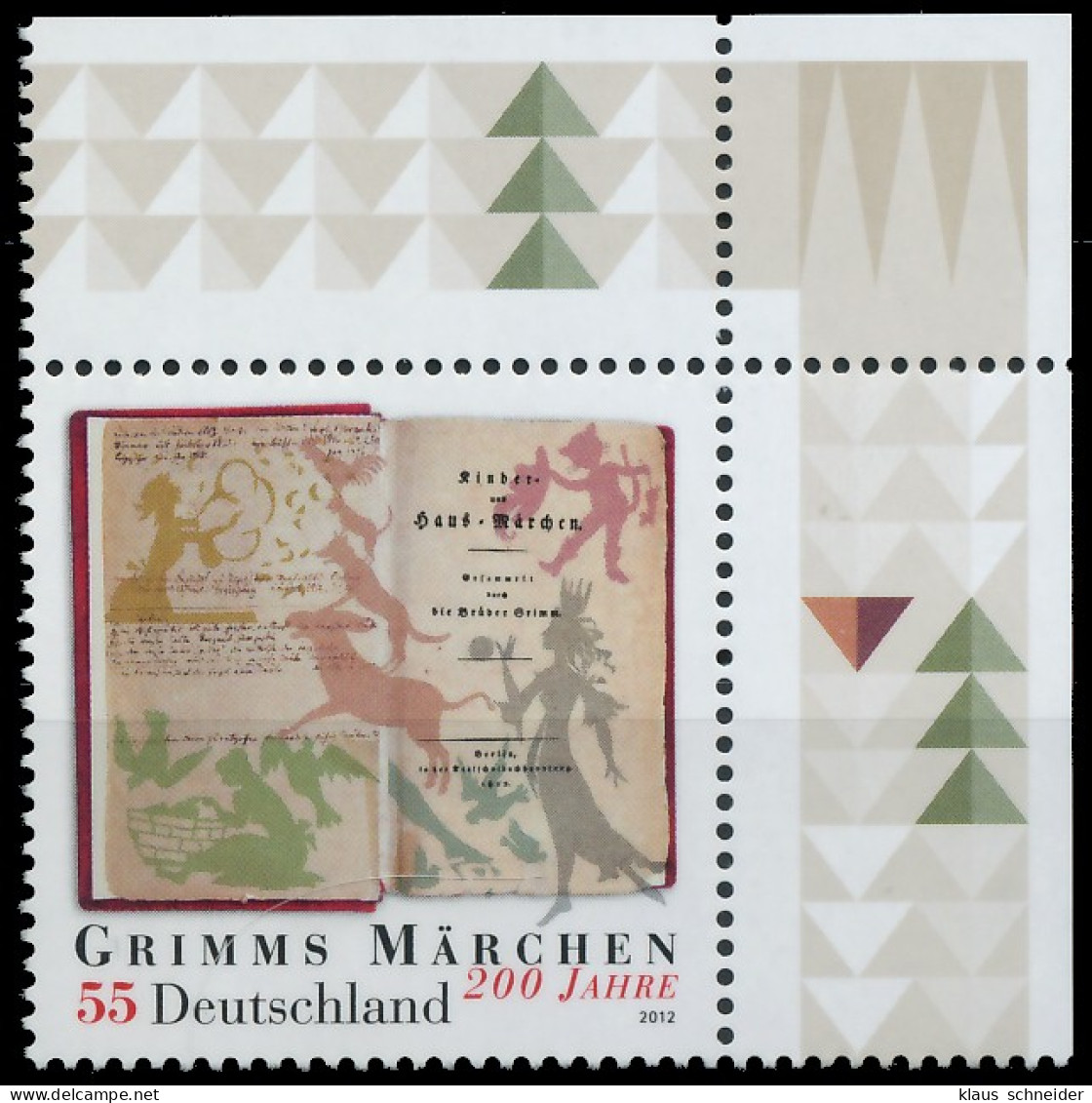 BRD BUND 2012 Nr 2938 Postfrisch ECKE-ORE X5606C6 - Unused Stamps