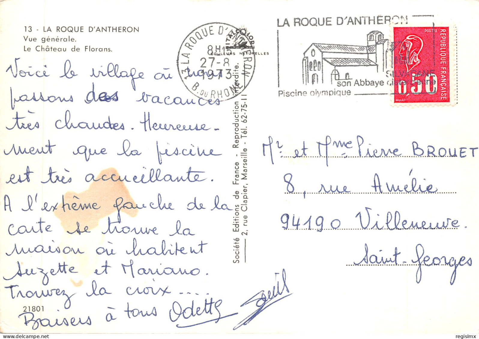 13-LA ROQUE D ANTHERON-N°T566-B/0311 - Other & Unclassified