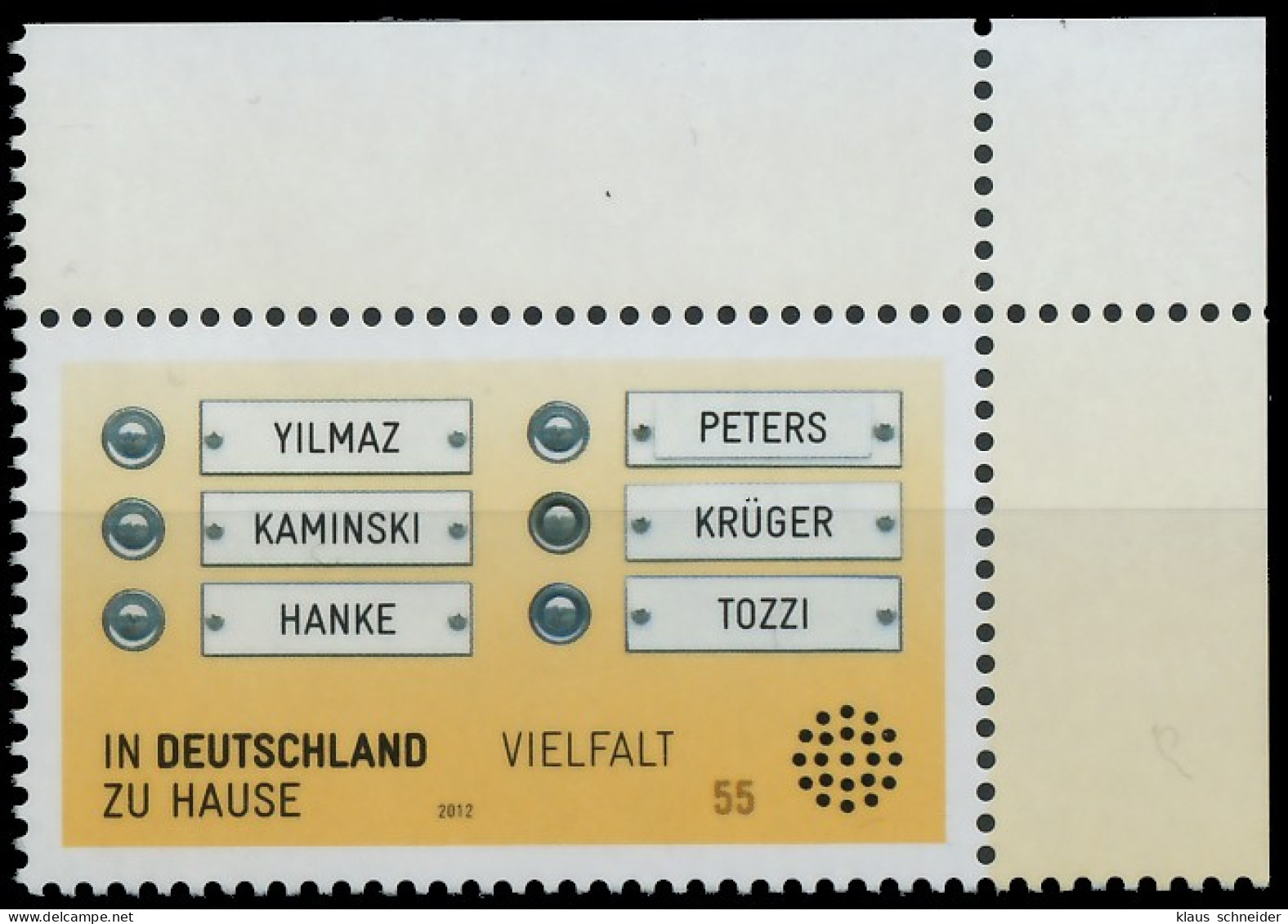 BRD BUND 2012 Nr 2941 Postfrisch ECKE-ORE X5606EA - Unused Stamps