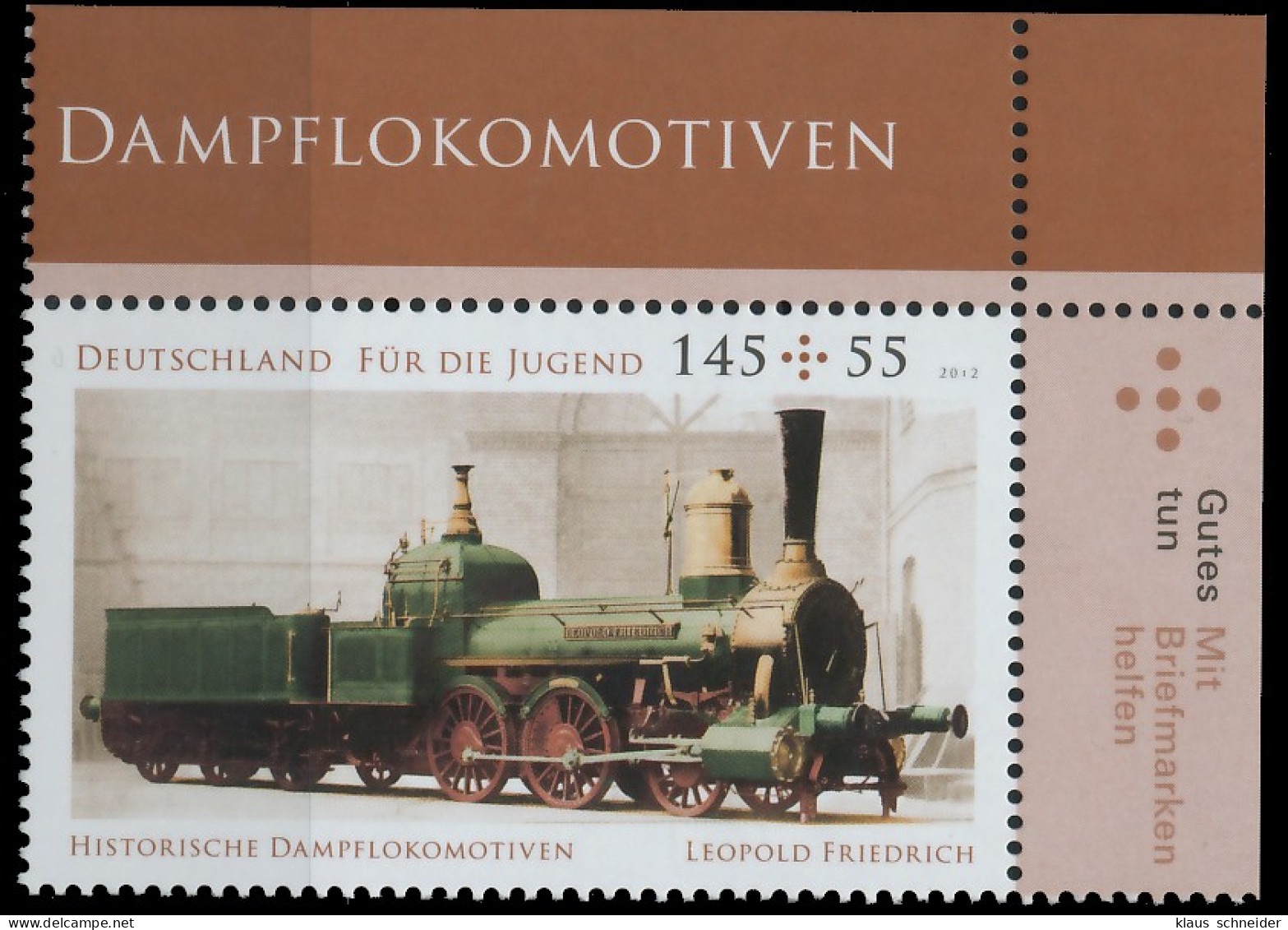 BRD BUND 2012 Nr 2948 Postfrisch ECKE-ORE X560756 - Unused Stamps