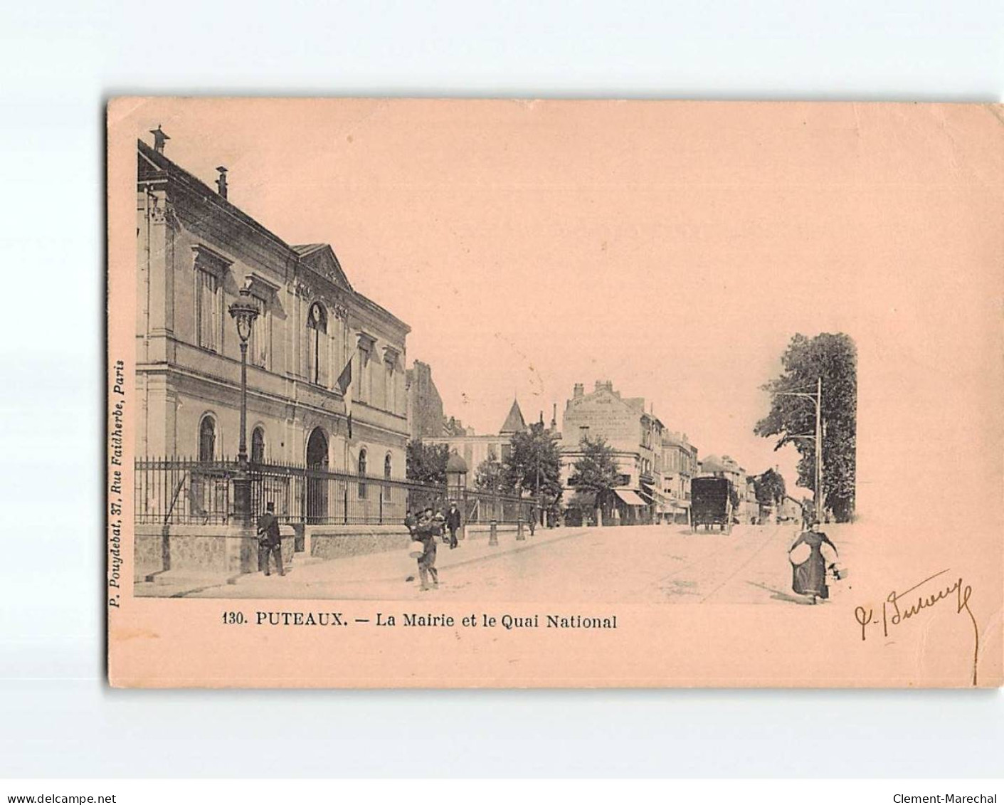 PUTEAUX : La Mairie Et Le Quai National - état - Puteaux