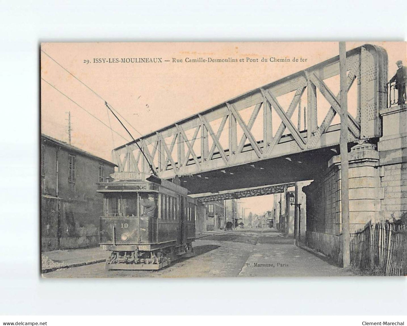 ISSY LES MOULINEAUX : Rue Camille Desmoulins Et Pont Du Chemin De Fer - Très Bon état - Issy Les Moulineaux