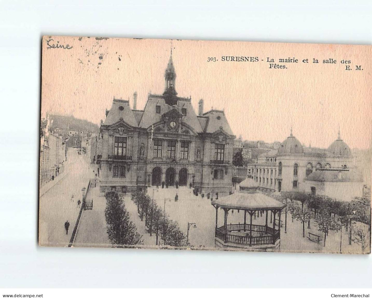 SERESNES : La Mairie Et La Salle Des Fêtes - état - Suresnes