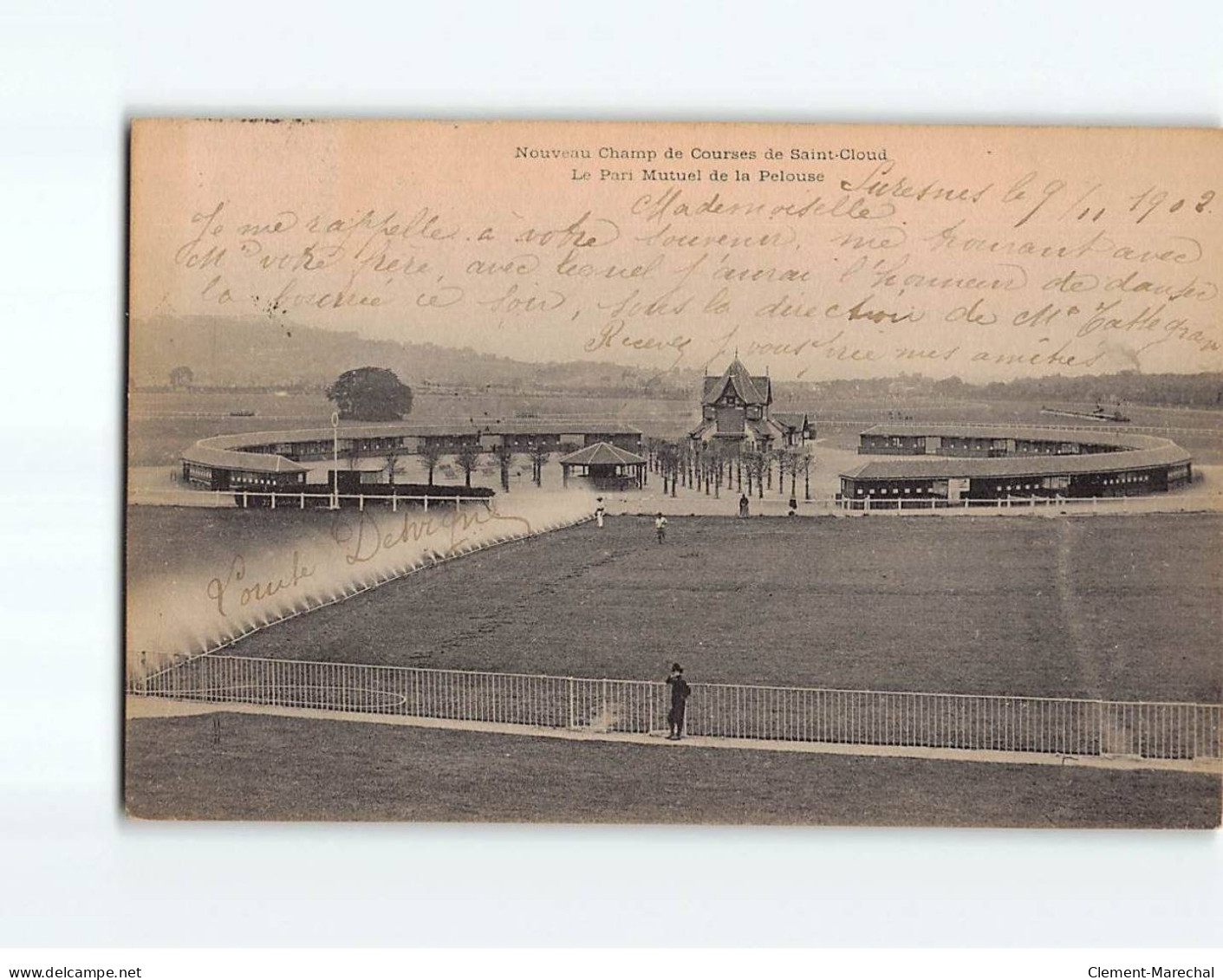 SAINT CLOUD : Nouveau Champ De Courses, Le Pari Mutuel De La Pelouse - Très Bon état - Saint Cloud