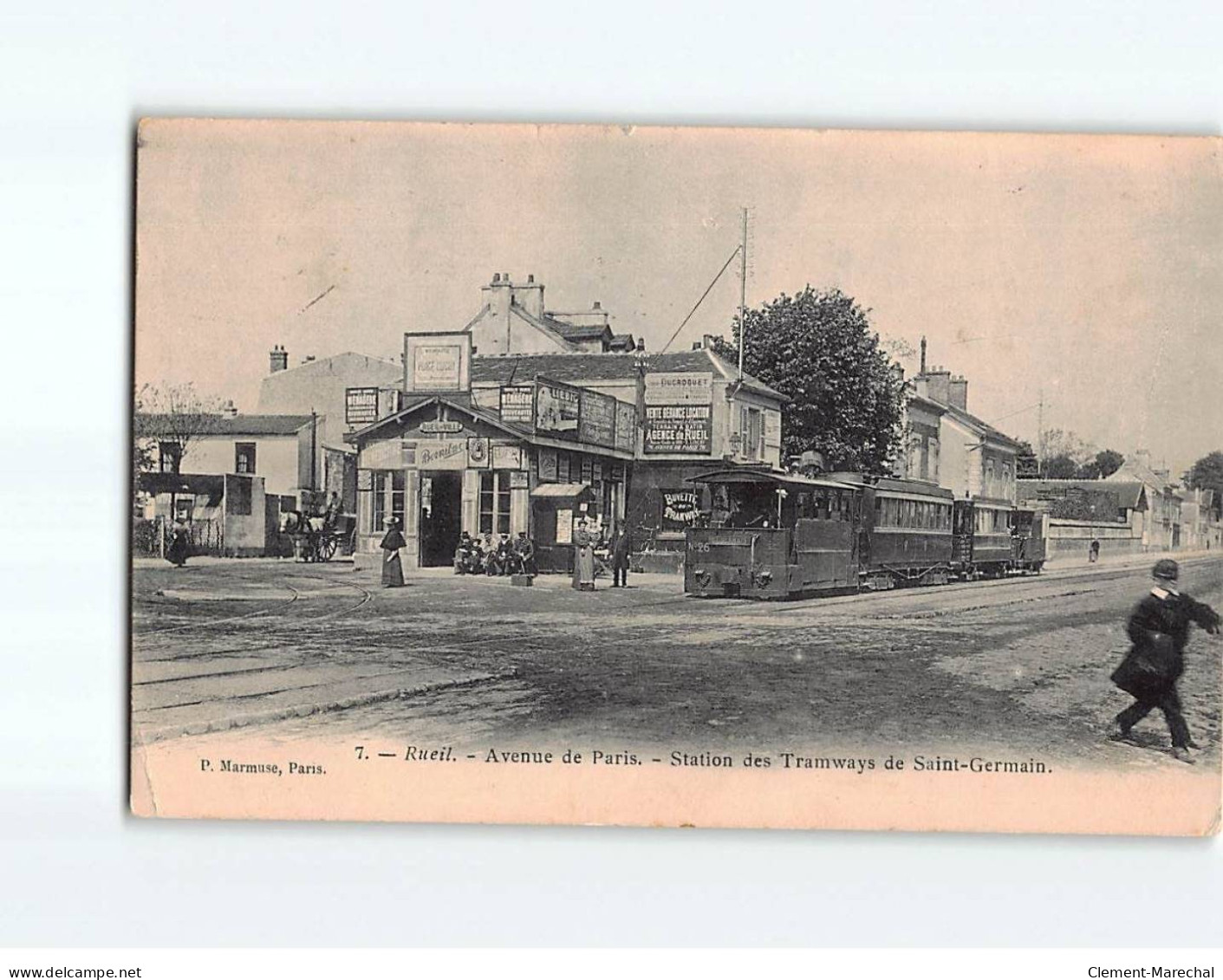 RUEIL : Avenue De Paris, Station Des Tramways De Saint-Germain - état - Rueil Malmaison