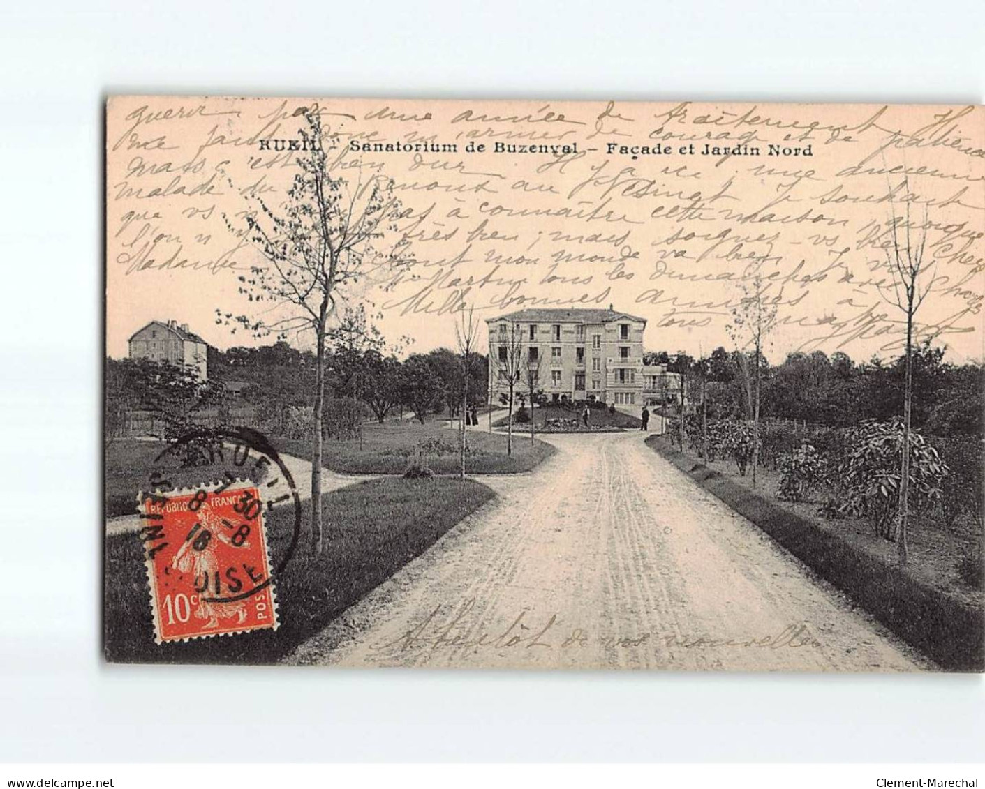 RUEIL : Sanatorium De Buzenval, Façade Et Jardin Nord - Très Bon état - Rueil Malmaison