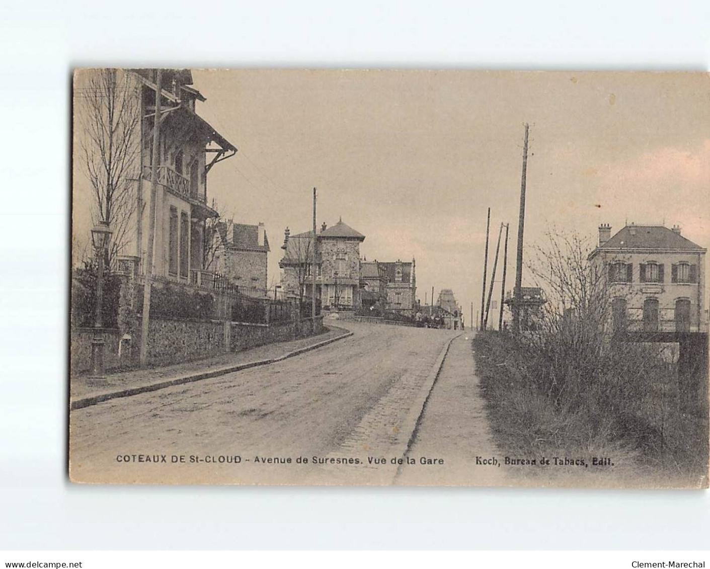 Coteaux De SAINT-CLOUD : Avenue De Suresnes, Vue De La Gare - Très Bon état - Saint Cloud