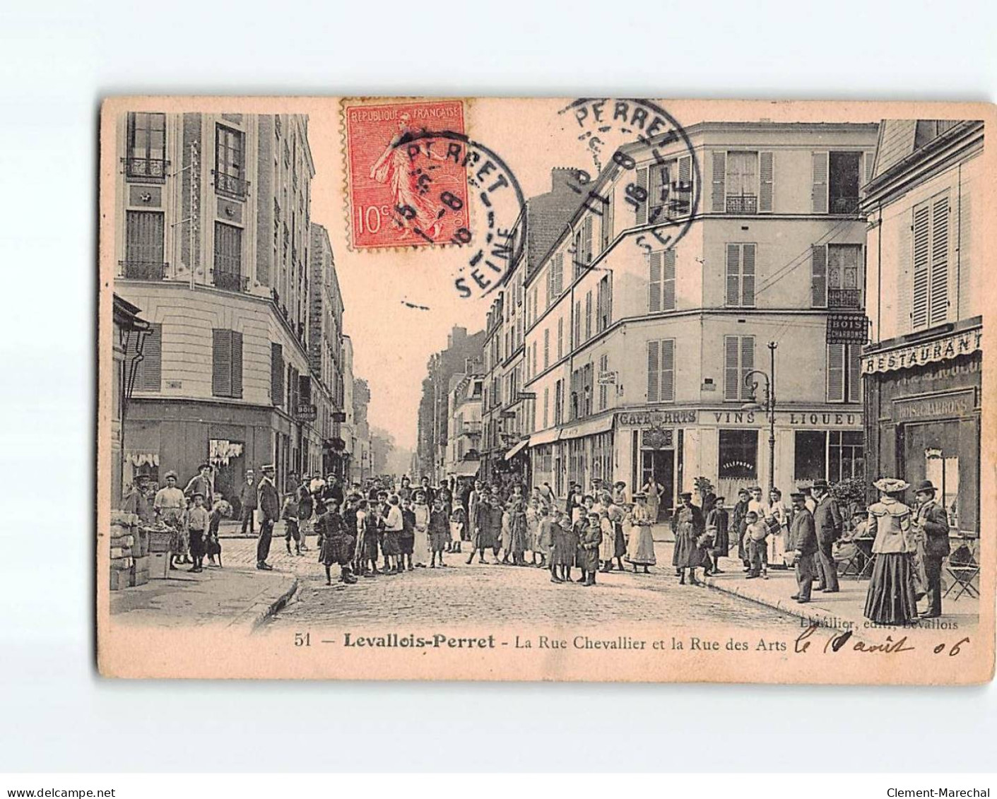 LEVALLOIS PERRET : La Rue Chevallier Et La Rue Des Arts - Très Bon état - Levallois Perret