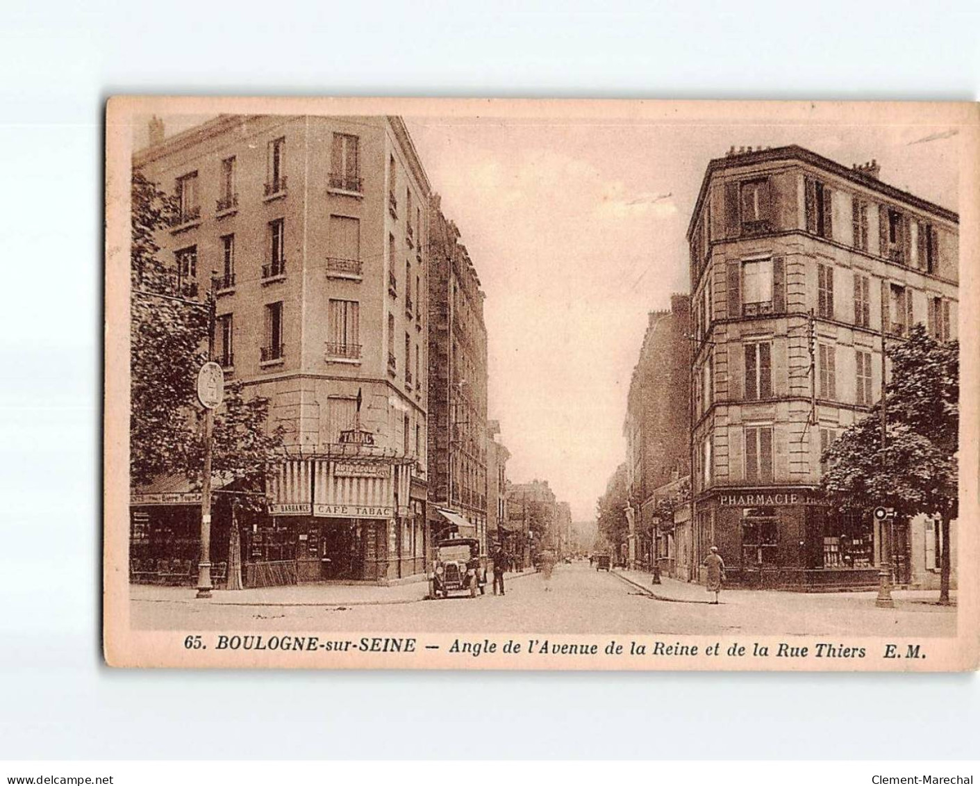 BOULOGNE SUR SEINE : Angle De L'Avenue De La Reine Et De La Rue Thiers - Très Bon état - Boulogne Billancourt