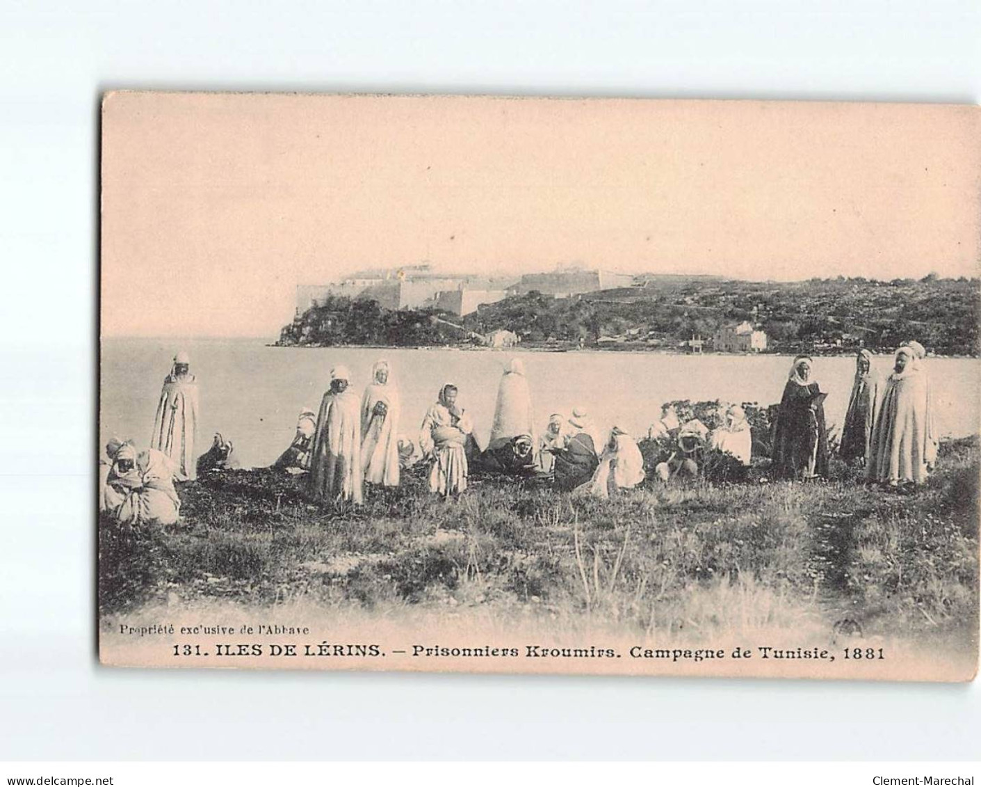 ILES DE LERINS: Prisonniers Kroumirs, Campagne De Tunisie, 1881 - état - Andere & Zonder Classificatie
