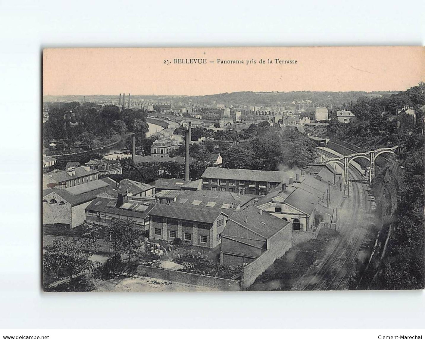 BELLEVUE : Panorama Pris De La Terrasse - Très Bon état - Other & Unclassified