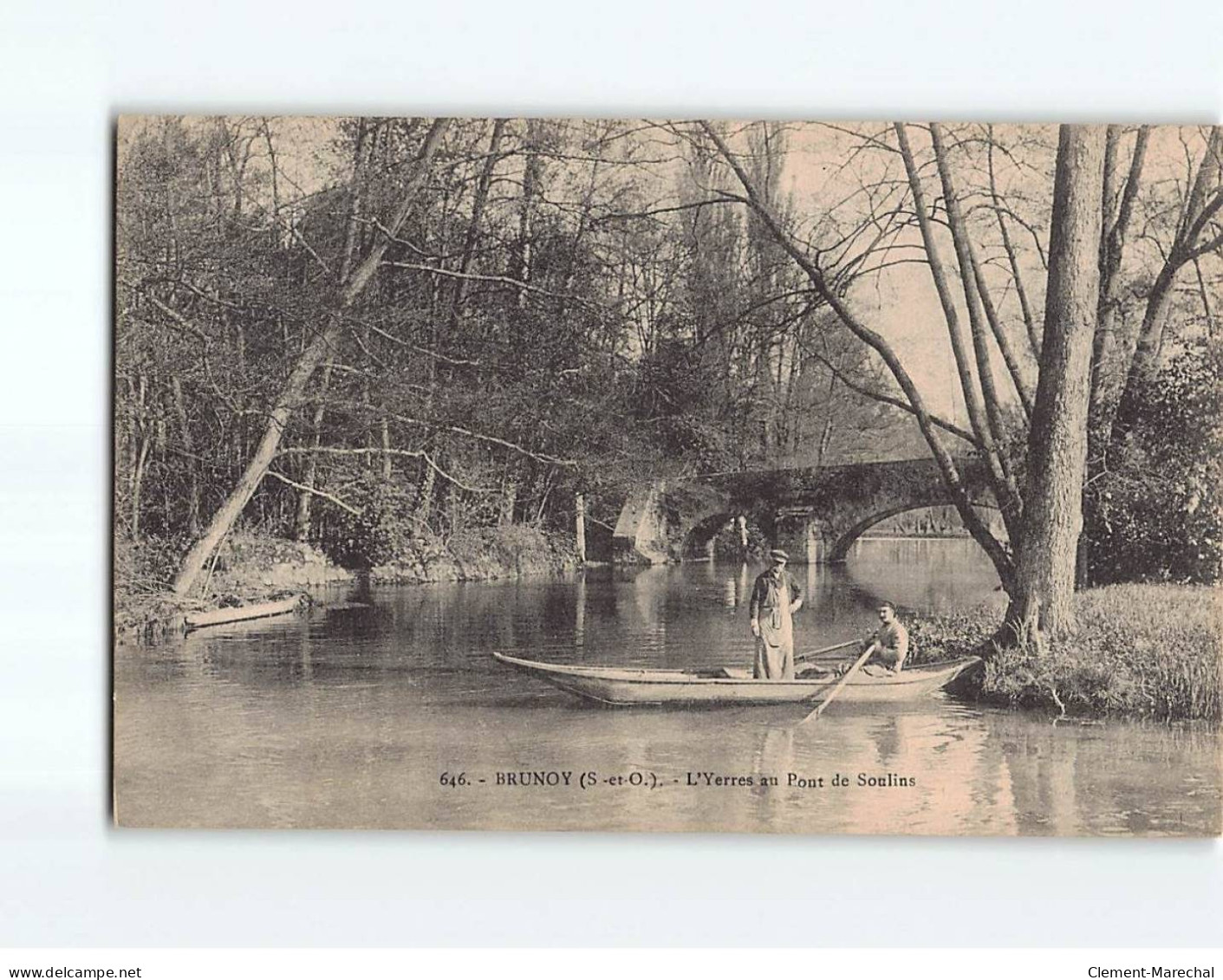 BRUNOY : L'Yerres Au Pont De Soulins - Très Bon état - Brunoy