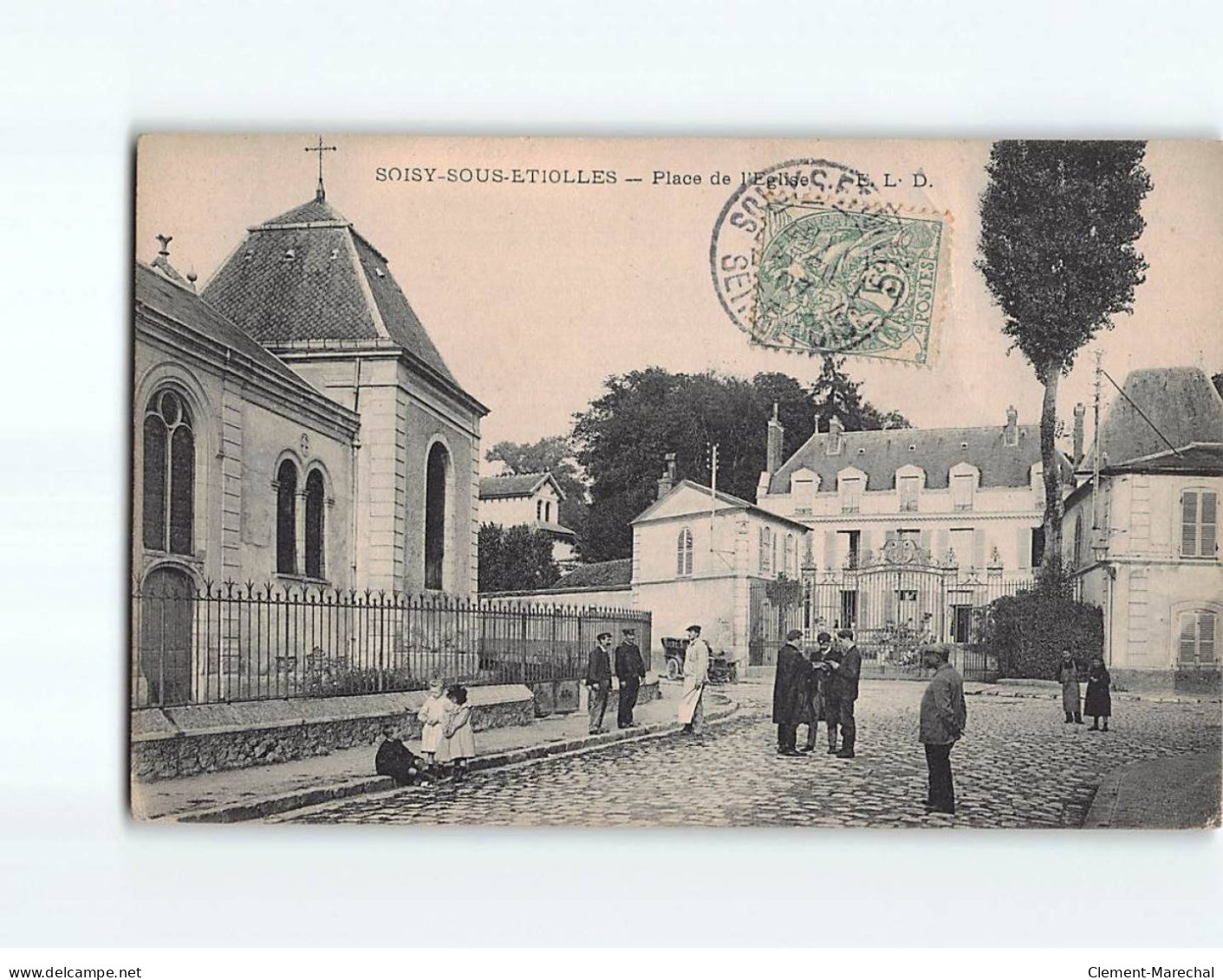 SOISY SOUS ETIOLLES : Place De L'Eglise - état - Sonstige & Ohne Zuordnung