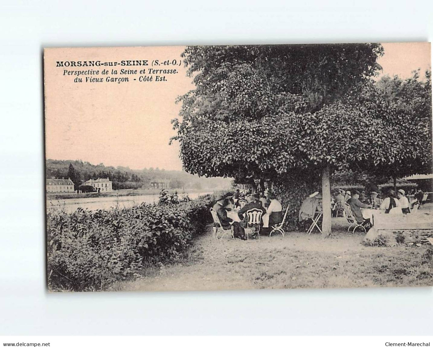 MORSANG SUR SEINE : Perspective De La Seine Et Terrasse Du Vieux Garçons - Très Bon état - Andere & Zonder Classificatie