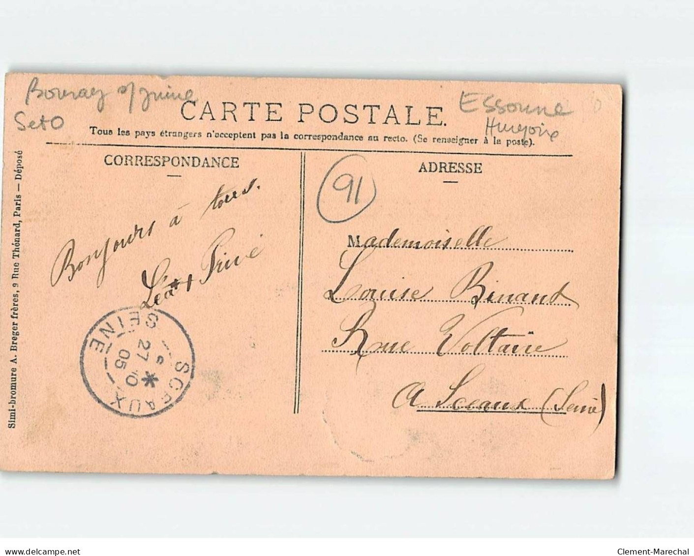 BOURAY : Carte Souvenir - état - Autres & Non Classés