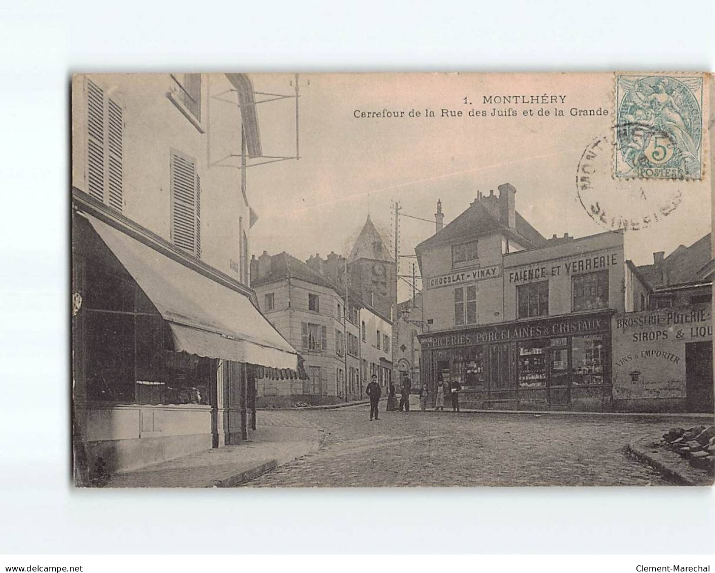 MONTHLERY : Carrefour De La Rue Des Juifs Et De La Grande Rue - Très Bon état - Montlhery