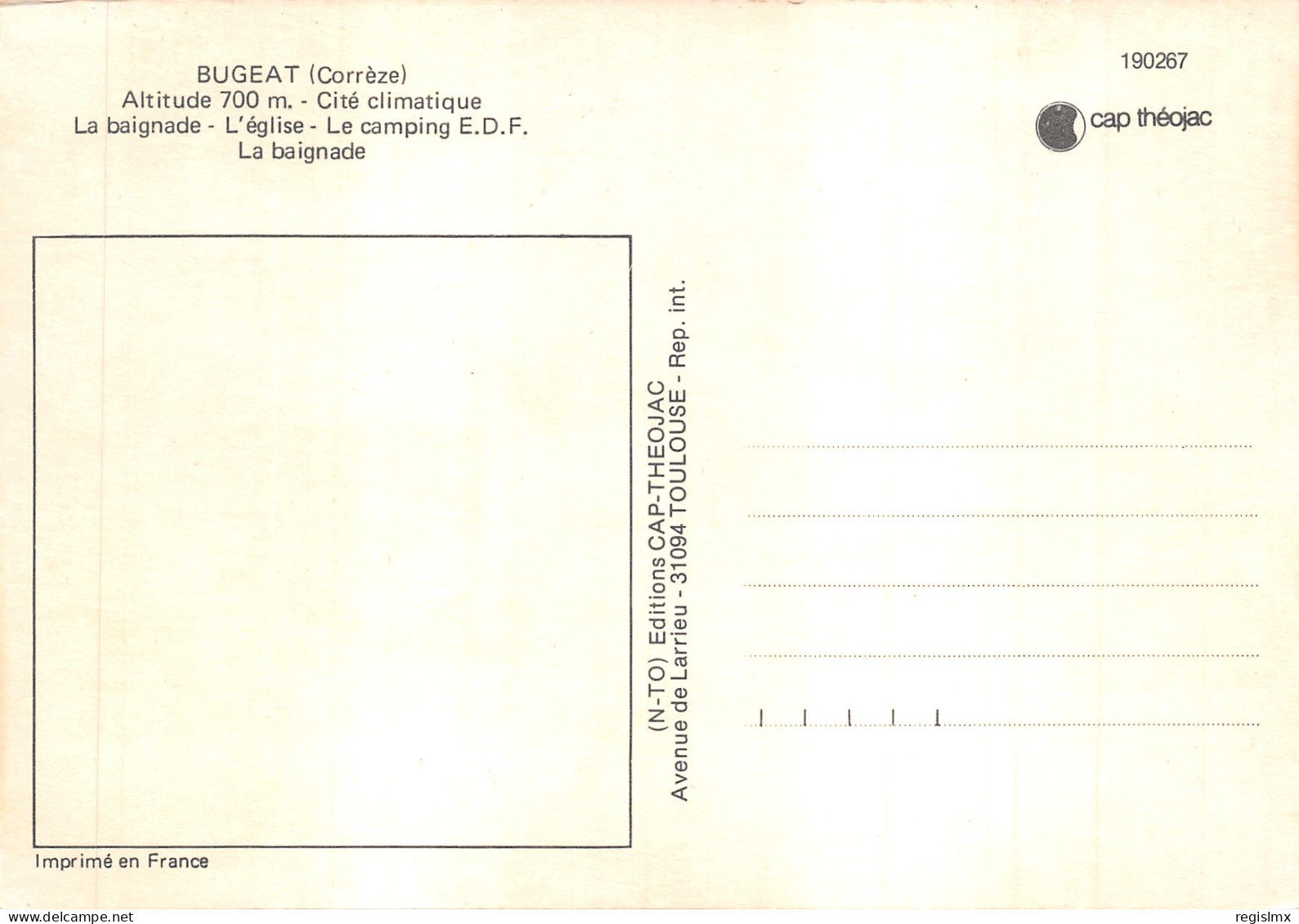 19-BUGEAT-N°T567-B/0055 - Other & Unclassified
