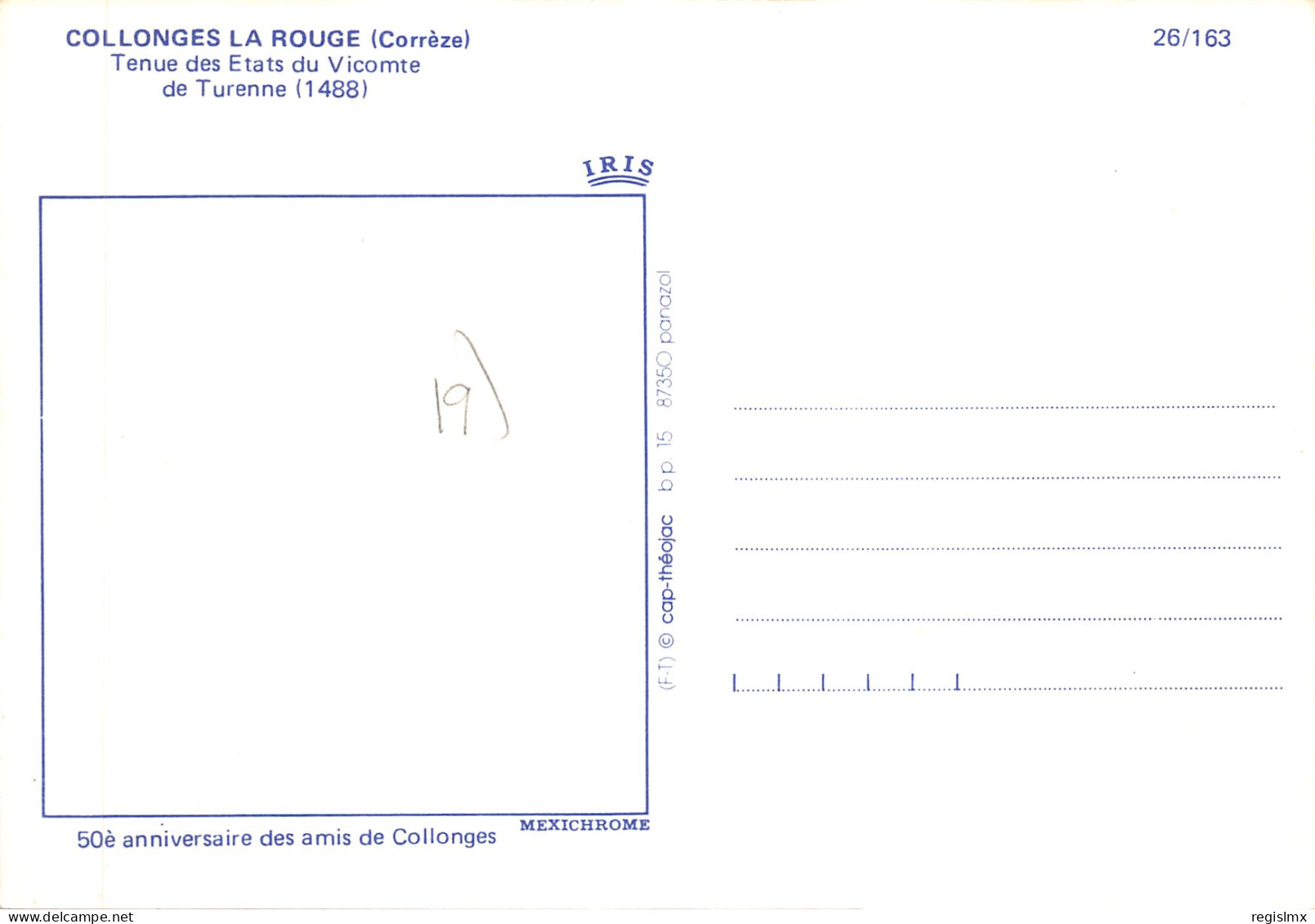 19-COLLONGES LA ROUGE-N°T567-B/0063 - Other & Unclassified