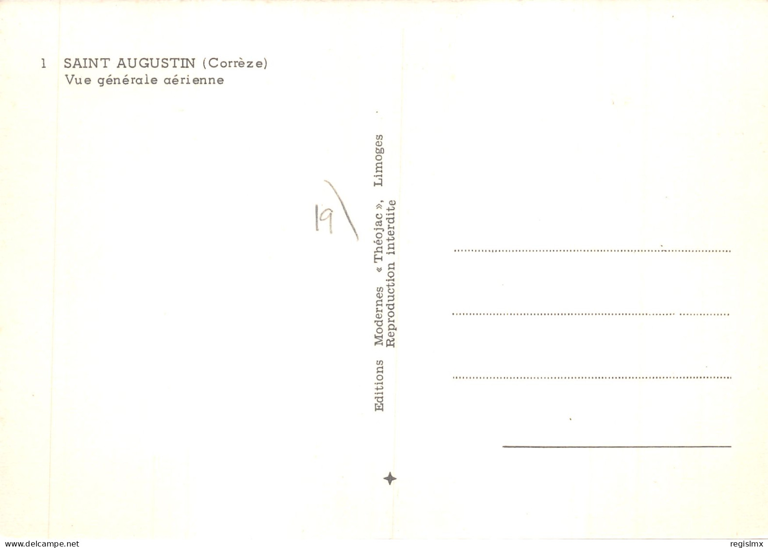 19-SAINT AUGUSTIN-N°T567-A/0319 - Other & Unclassified