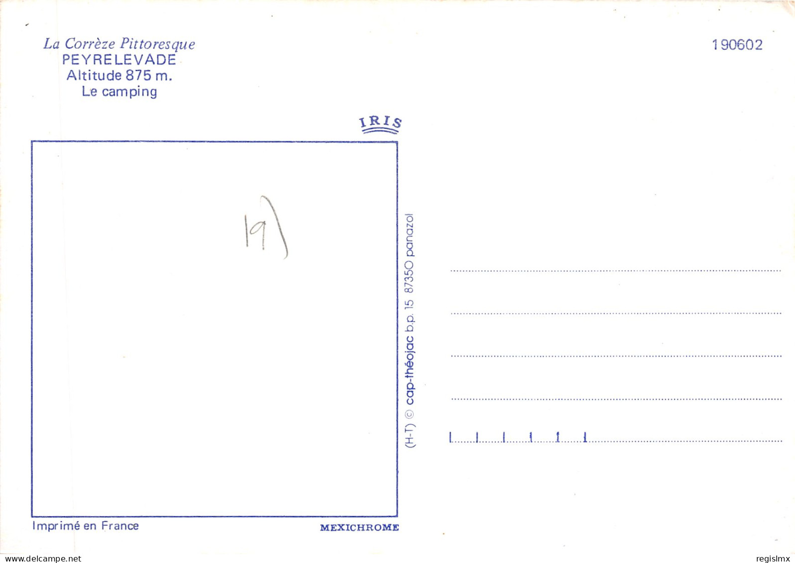 19-PEYRELEVADE-N°T567-A/0311 - Andere & Zonder Classificatie