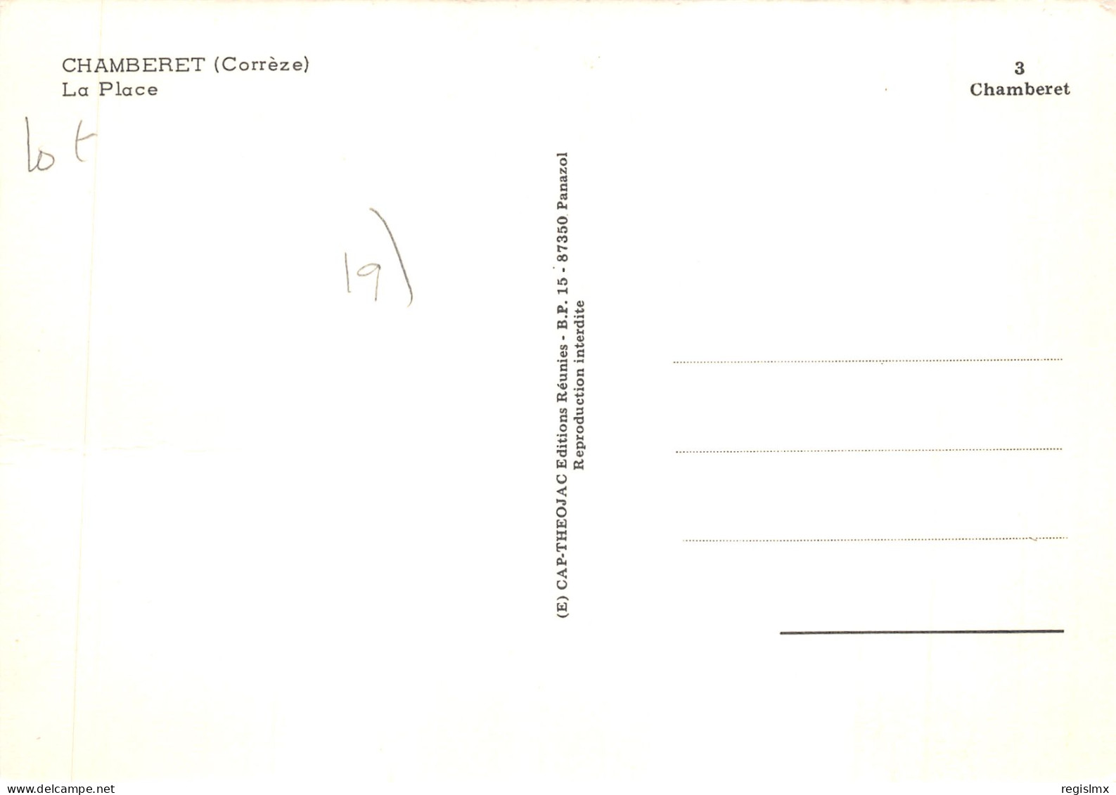 19-CHAMBERET-N°T567-A/0289 - Other & Unclassified