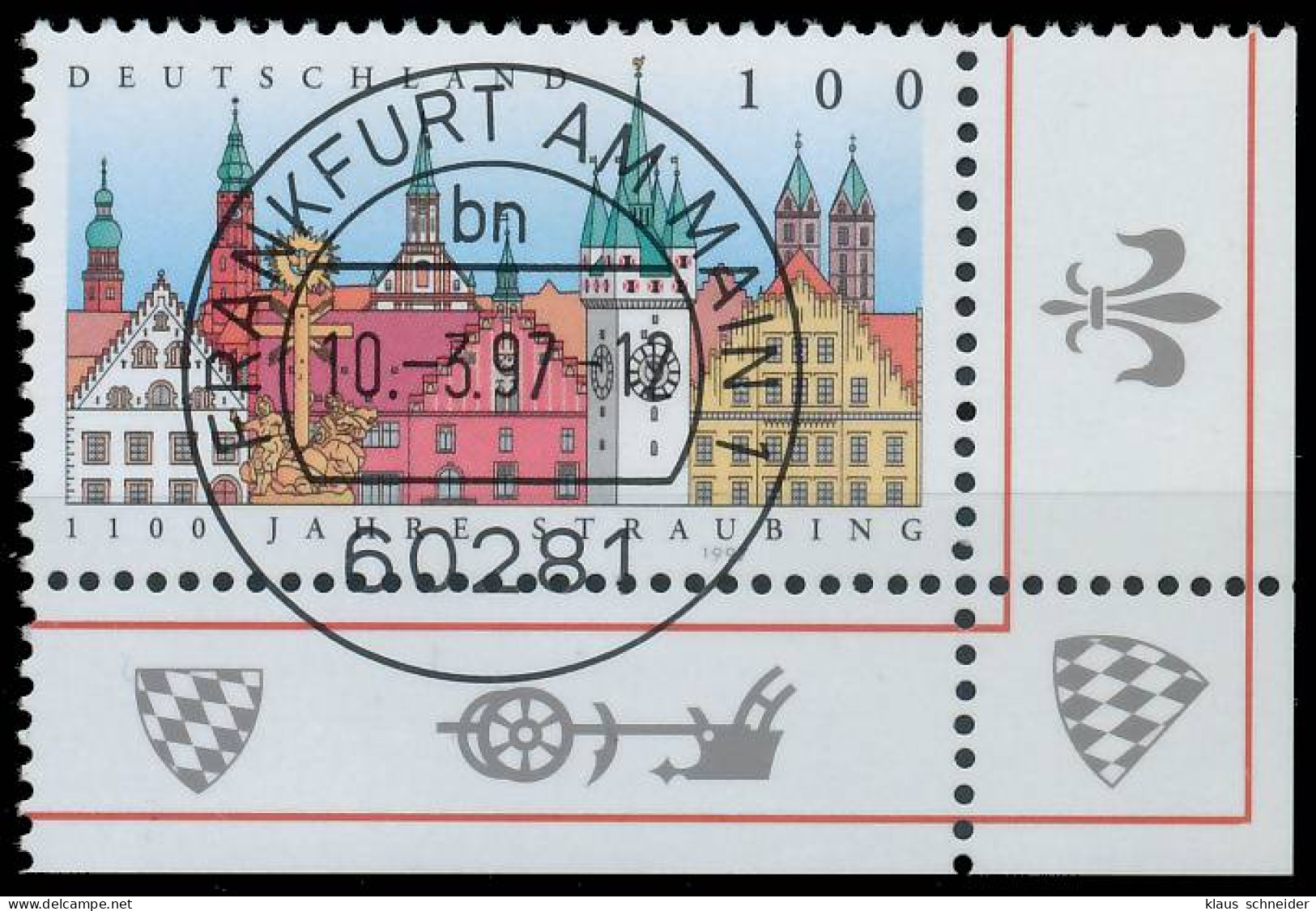 BRD BUND 1997 Nr 1910 Zentrisch Gestempelt ECKE-URE X565DBA - Used Stamps