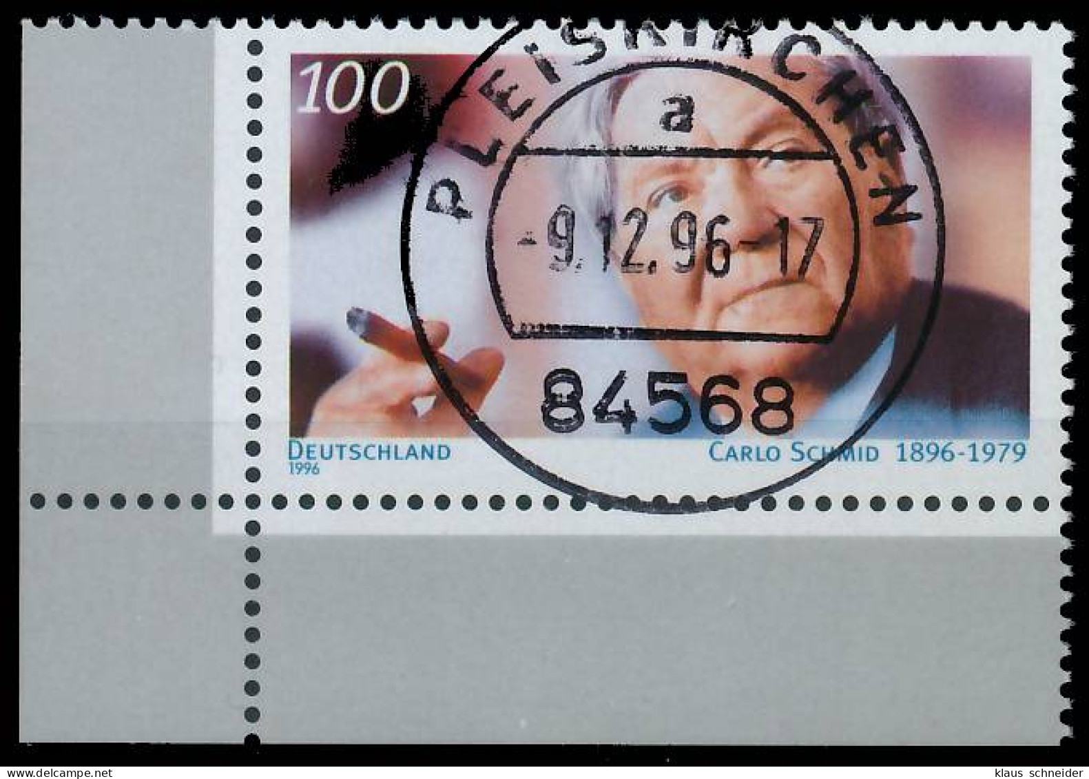 BRD BUND 1996 Nr 1894 Zentrisch Gestempelt ECKE-ULI X565DEE - Used Stamps