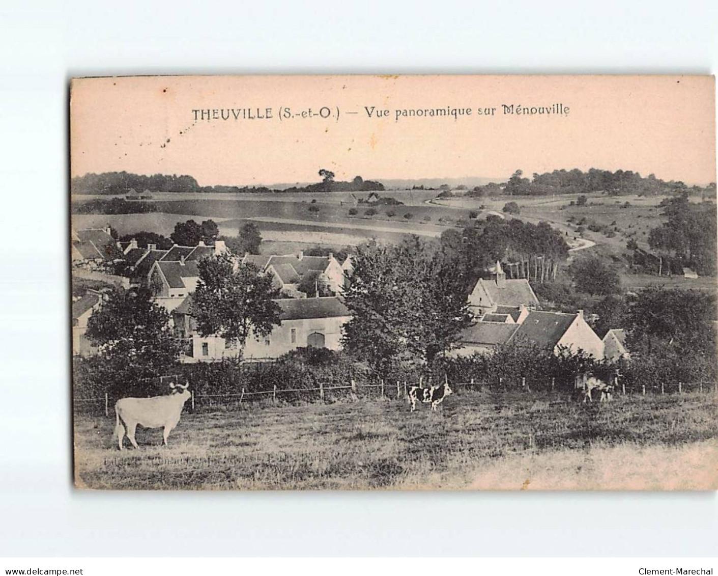 THEUVILLE : Vue Panoramique Sur Ménouville - état - Sonstige & Ohne Zuordnung