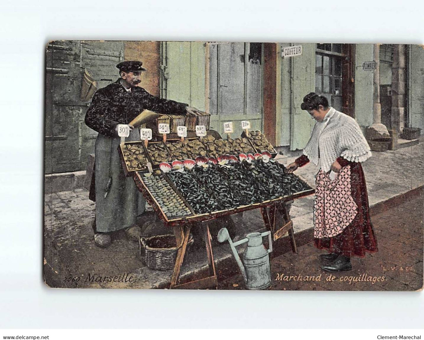 MARSEILLE : Marchand De Coquillages - état - Non Classés