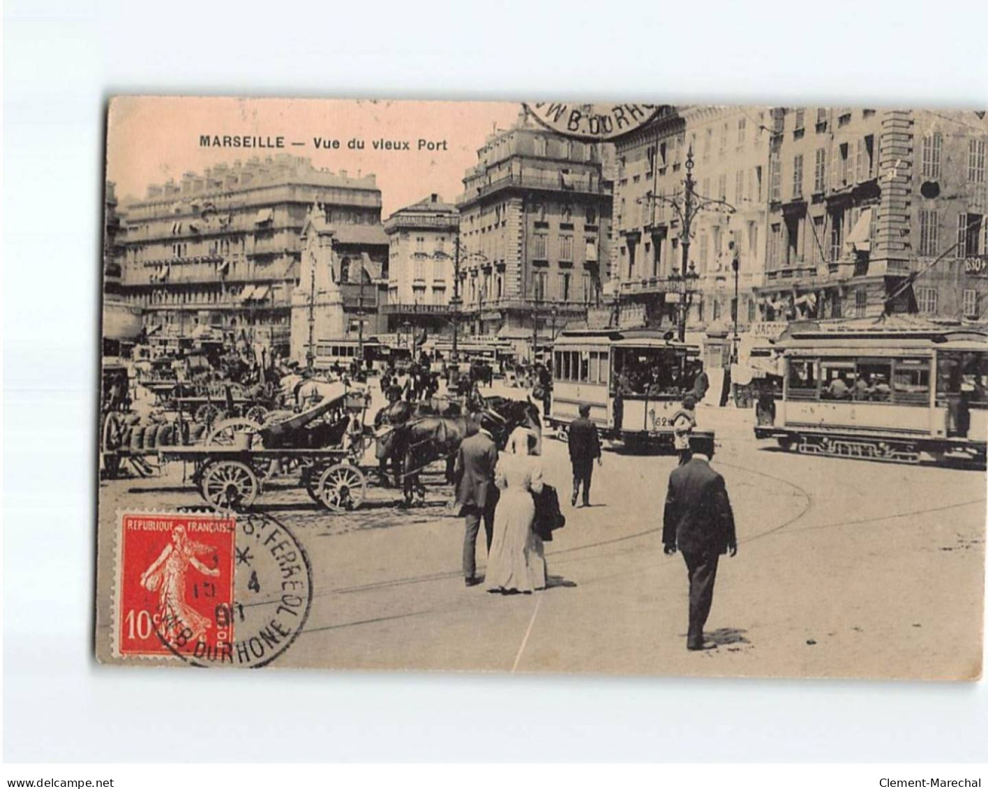 MARSEILLE : Vue Du Vieux Port - état - Unclassified