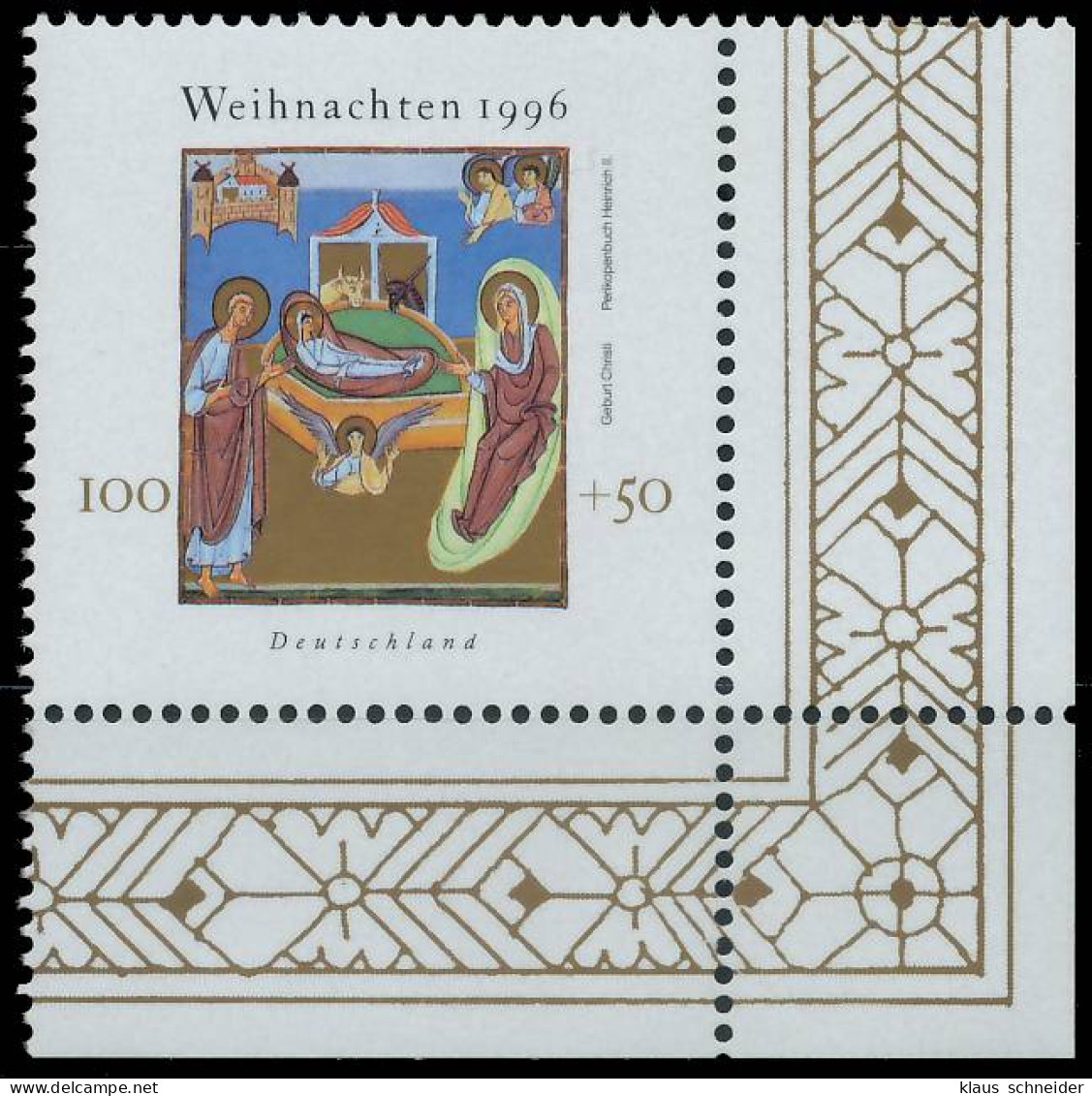 BRD BUND 1996 Nr 1892 Postfrisch ECKE-URE X565F02 - Unused Stamps