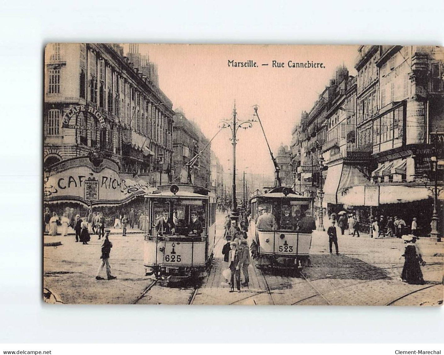 MARSEILLE : Rue Cannebière - état - Ohne Zuordnung