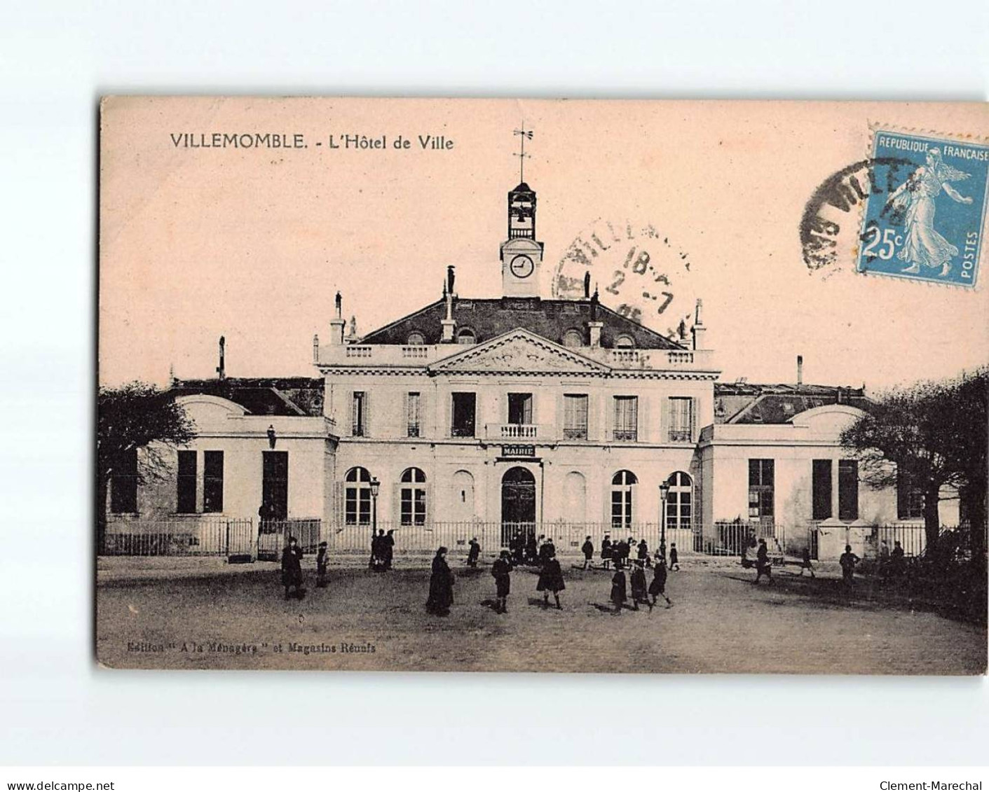 VILLEMOMBLE : L'Hôtel De Ville - état - Villemomble