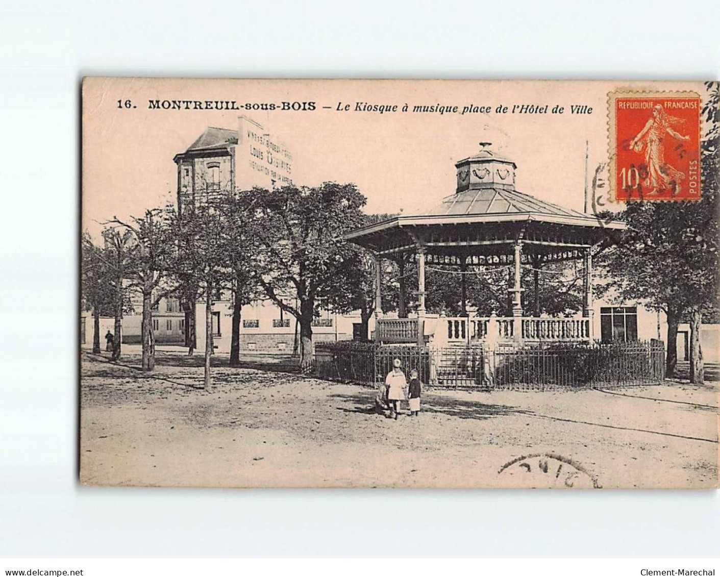 MONTREUIL SOUS BOIS : Le Kiosque à Musique Place De L'hôtel De Ville - état - Montreuil