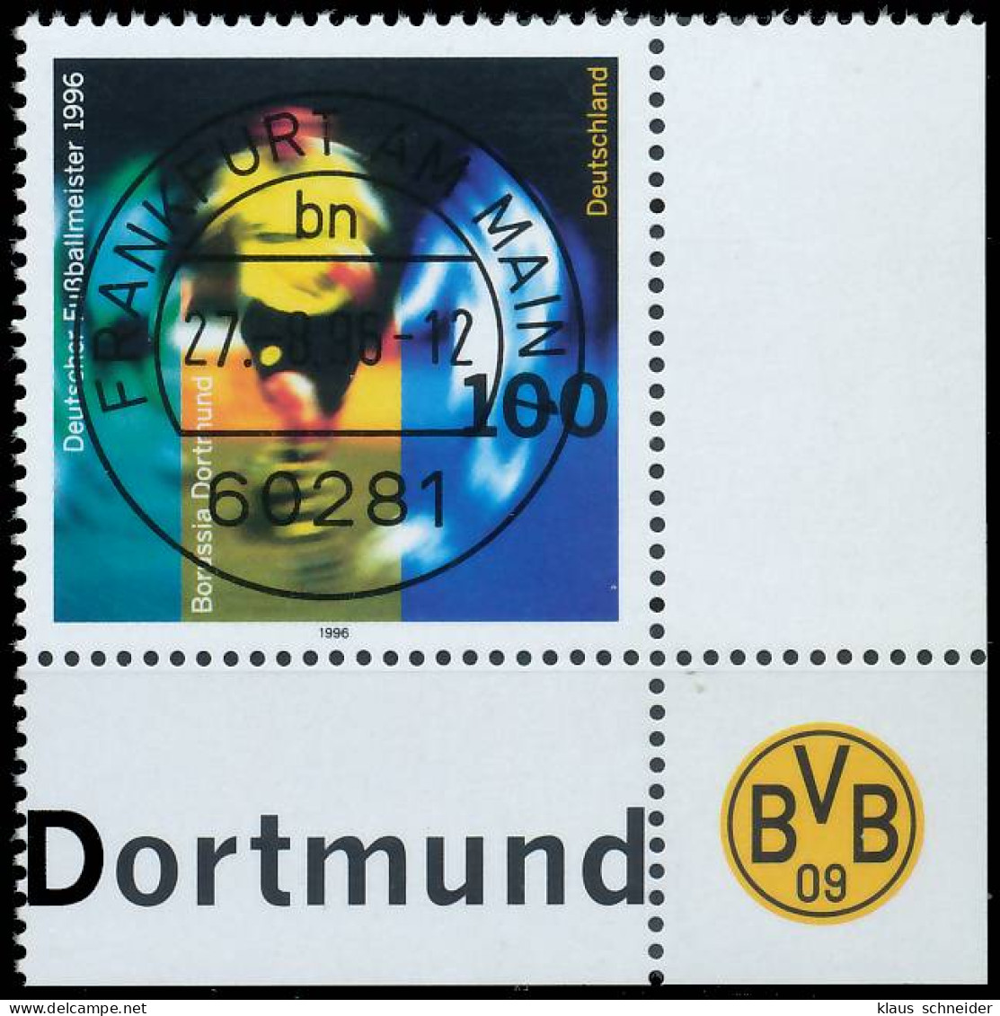 BRD BUND 1996 Nr 1879 Zentrisch Gestempelt ECKE-URE X565FDE - Used Stamps