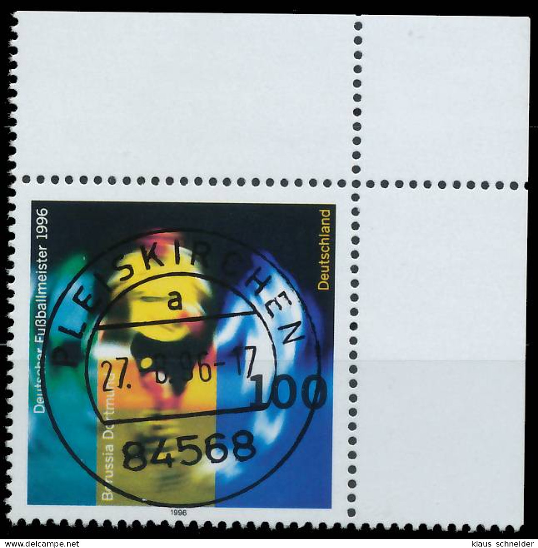 BRD BUND 1996 Nr 1879 Zentrisch Gestempelt ECKE-ORE X565FF2 - Oblitérés