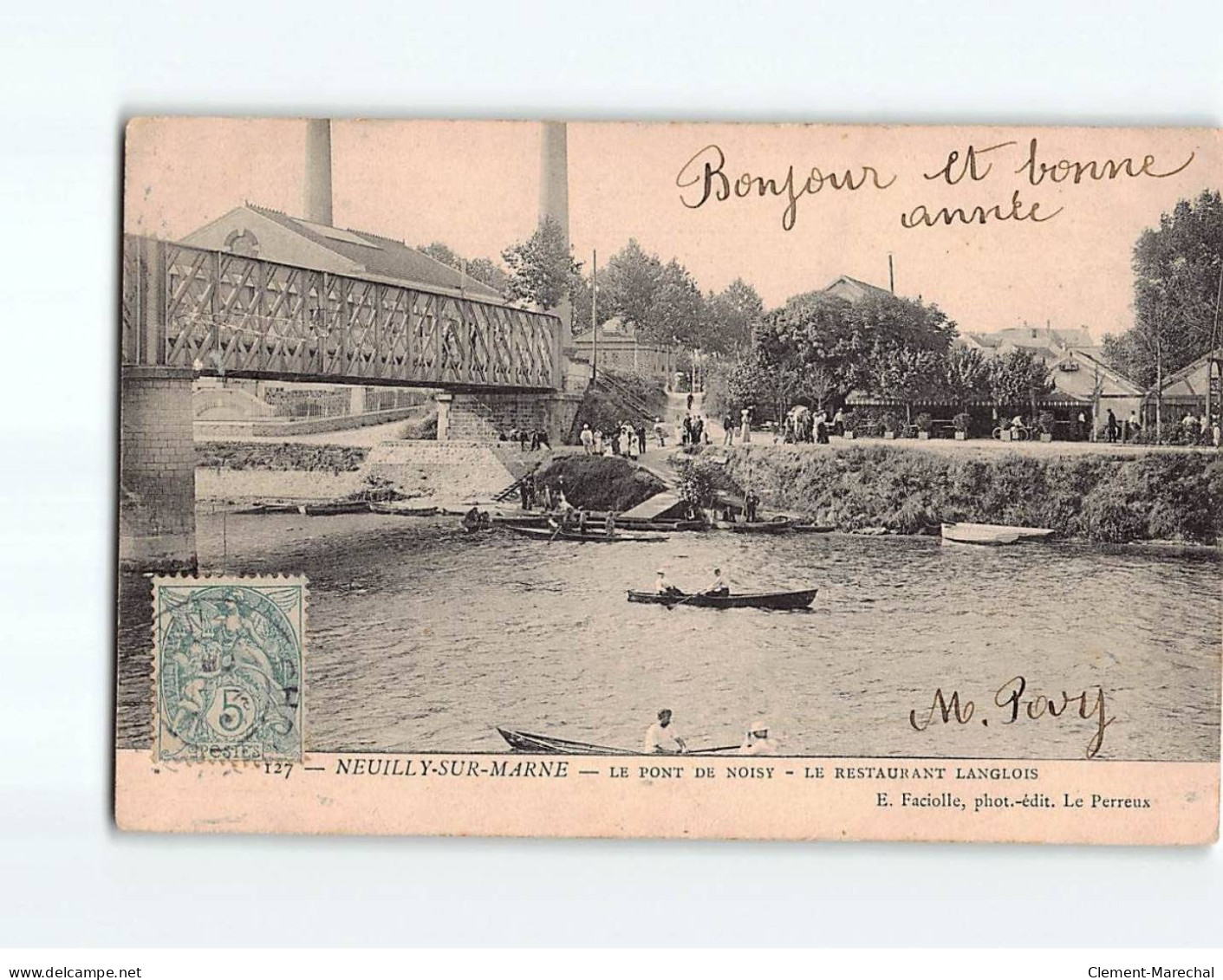 NEUILLY SUR MARNE : Le Pont De Noisy, Le Restaurant Langlois - état - Neuilly Sur Marne