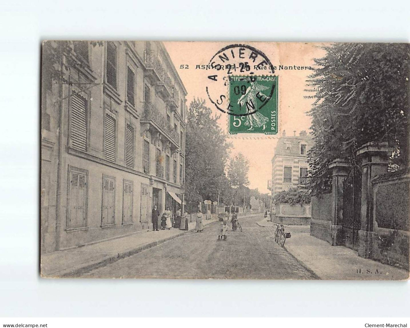 ASNIERES : La Rue De Nanterre - état - Asnieres Sur Seine