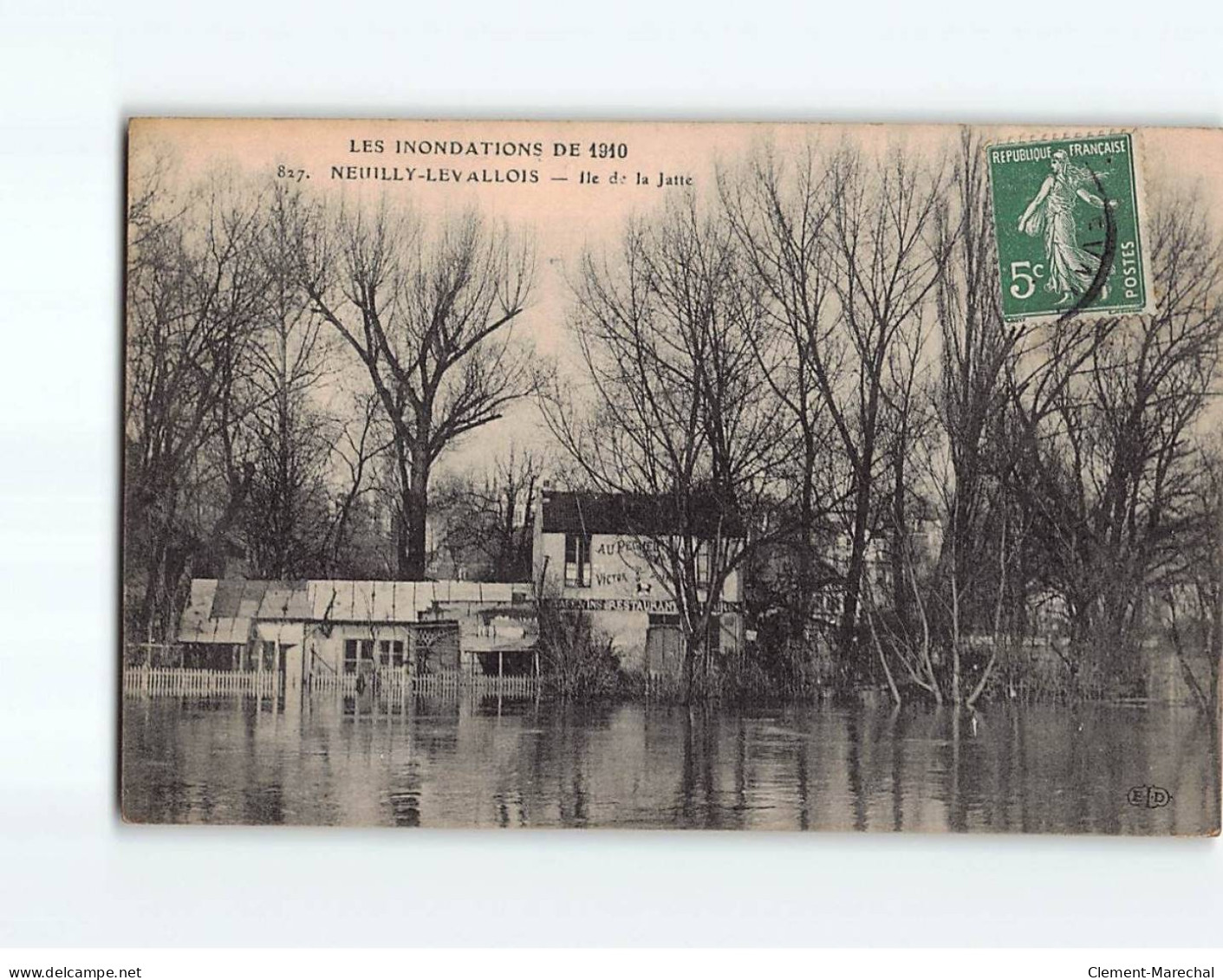 Ile De La Jatte, Inondation 1910 - Très Bon état - Sonstige & Ohne Zuordnung