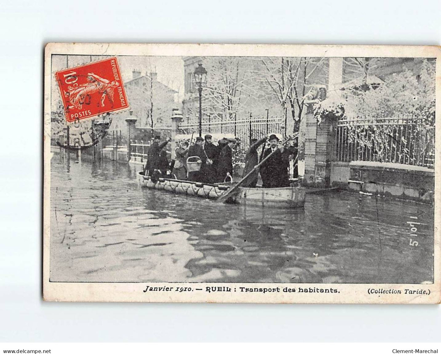 RUEIL : Inondation De 1910, Transport Des Habitants - état - Rueil Malmaison