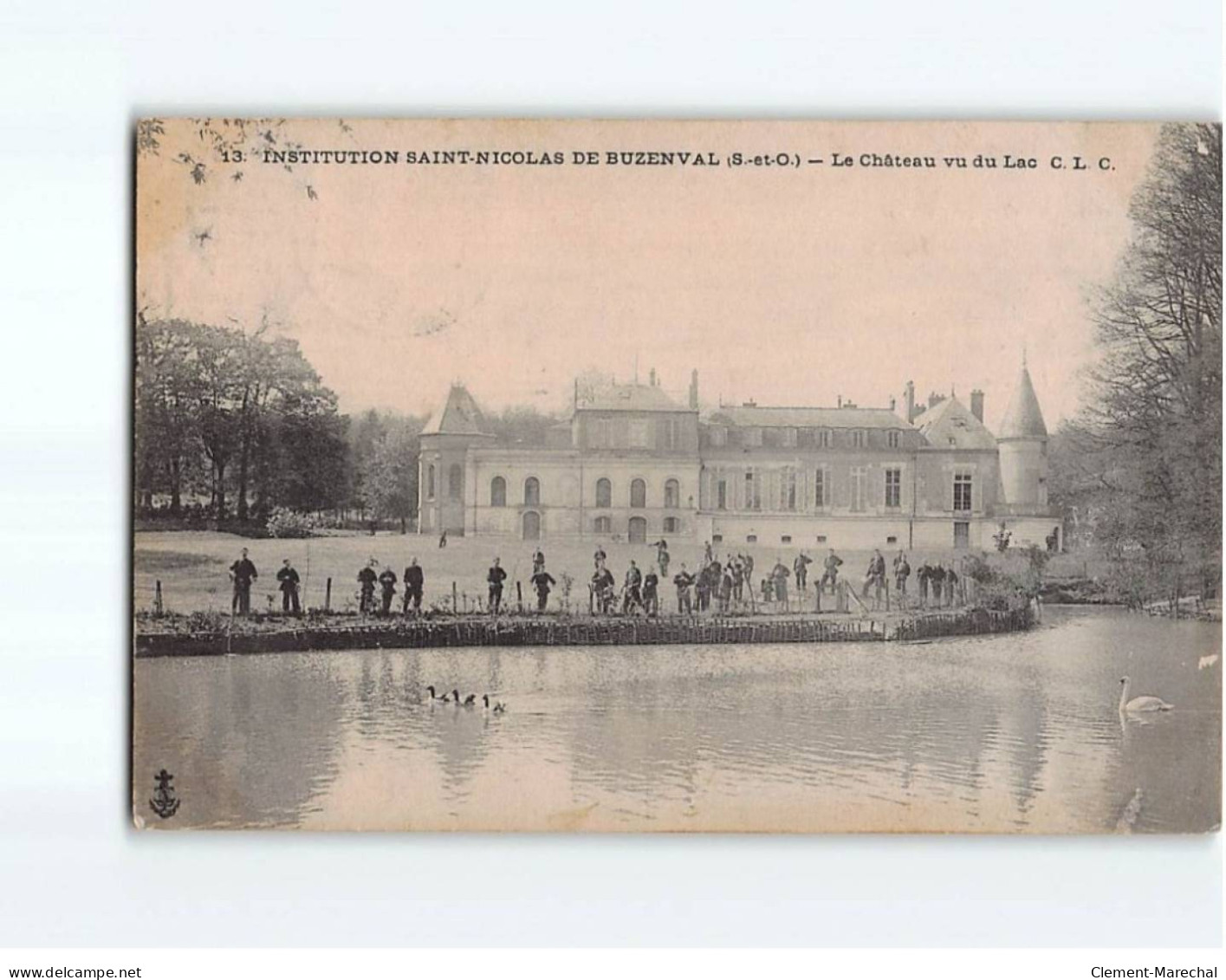 RUEIL : Ecole Saint-Nicolas De Buzenval, Le Château Vu Du Lac - état - Rueil Malmaison