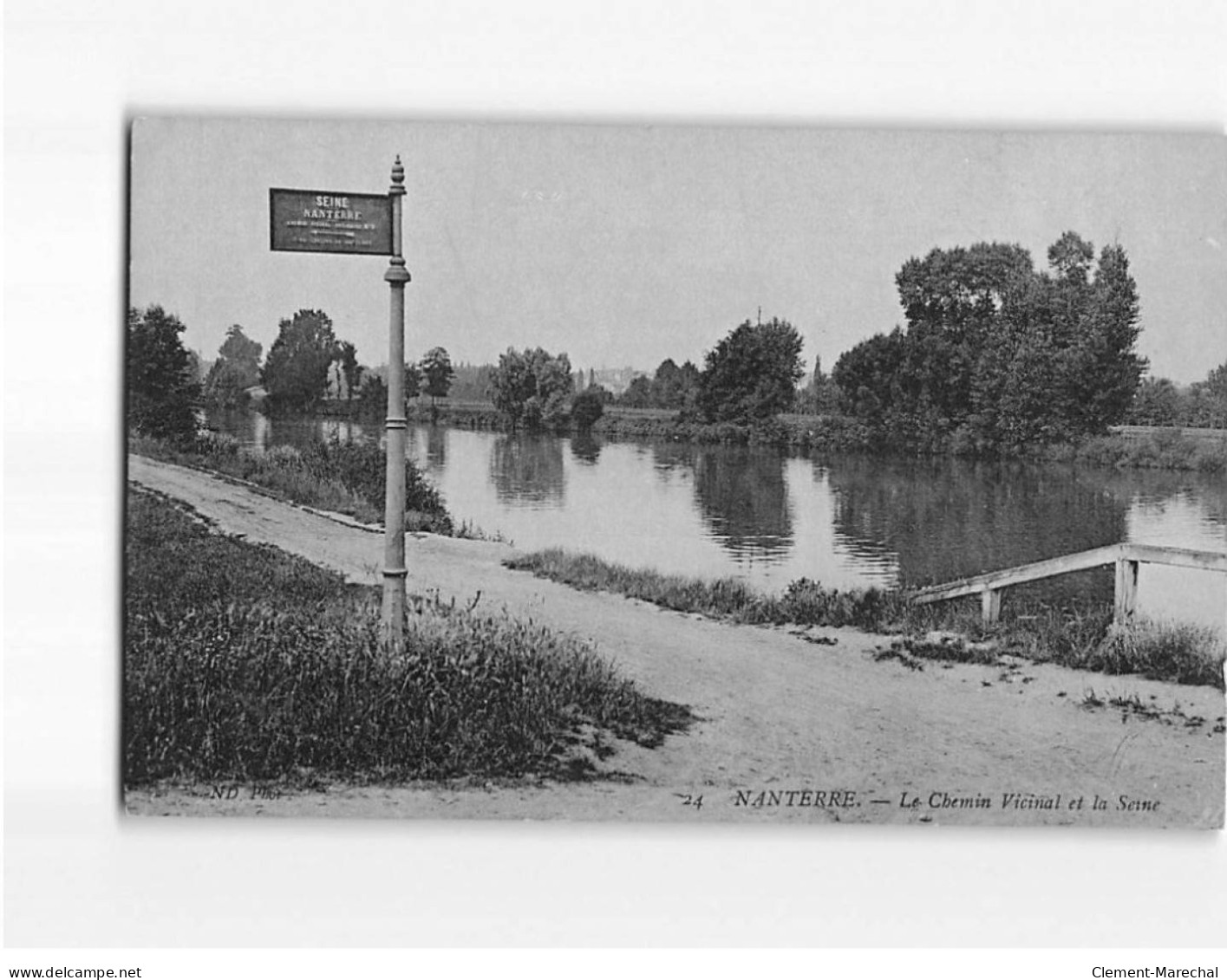 NANTERRE : Le Chemin Vicinal Et La Seine - Très Bon état - Nanterre