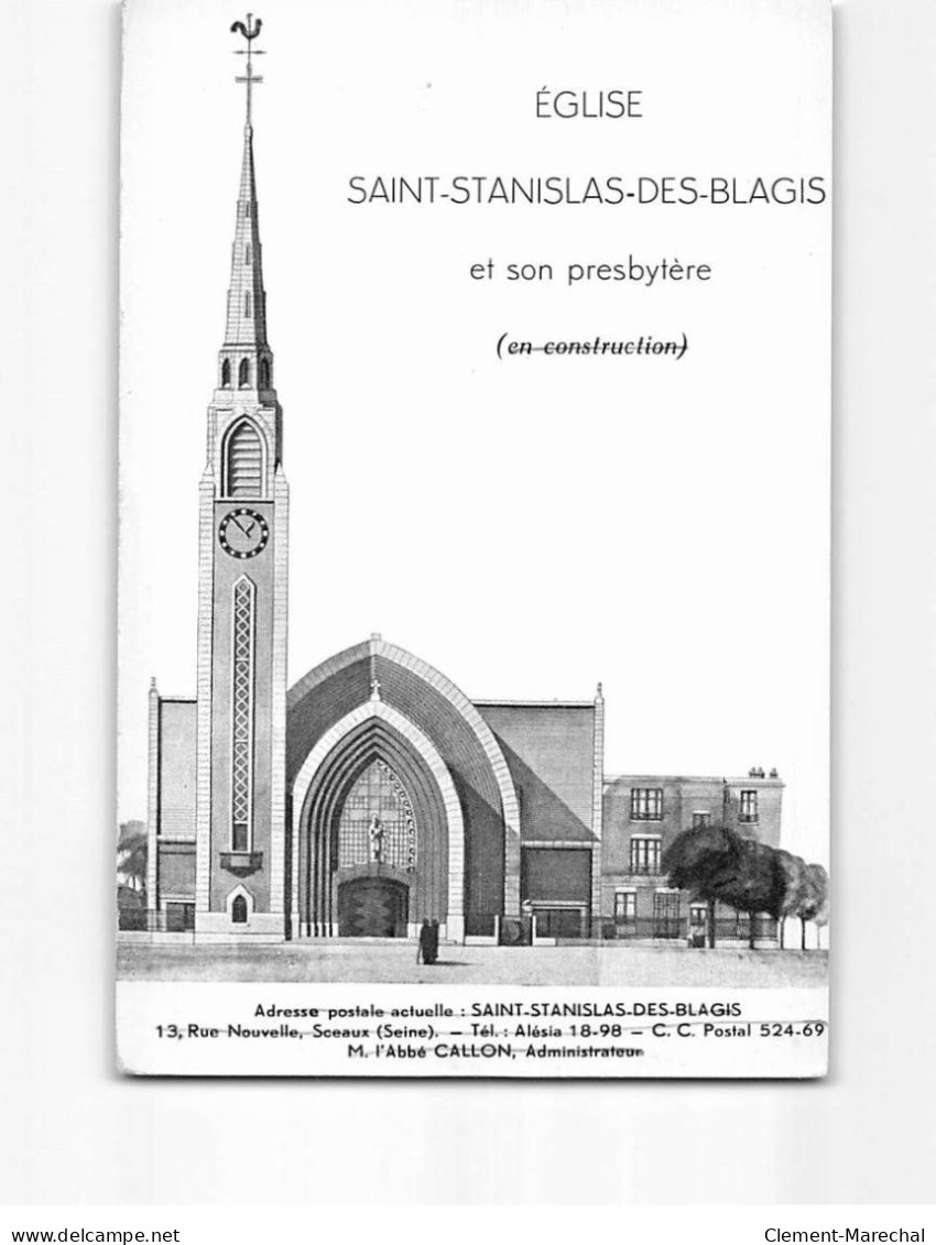 Eglise SAINT STANISLAS DES BLAGIS Et Son Presbytère - Très Bon état - Other & Unclassified
