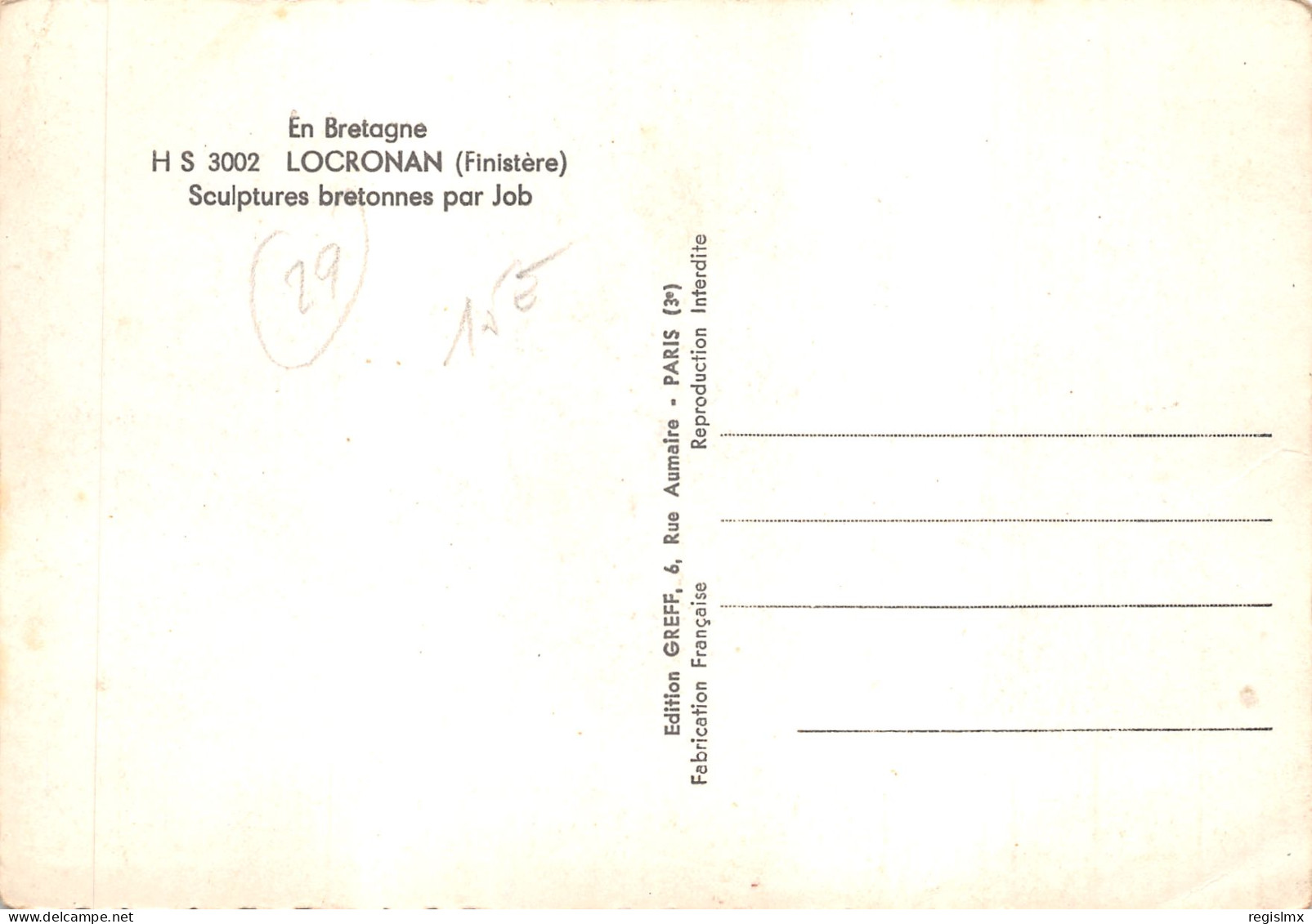 29-LOCRONAN-N°T568-B/0255 - Locronan